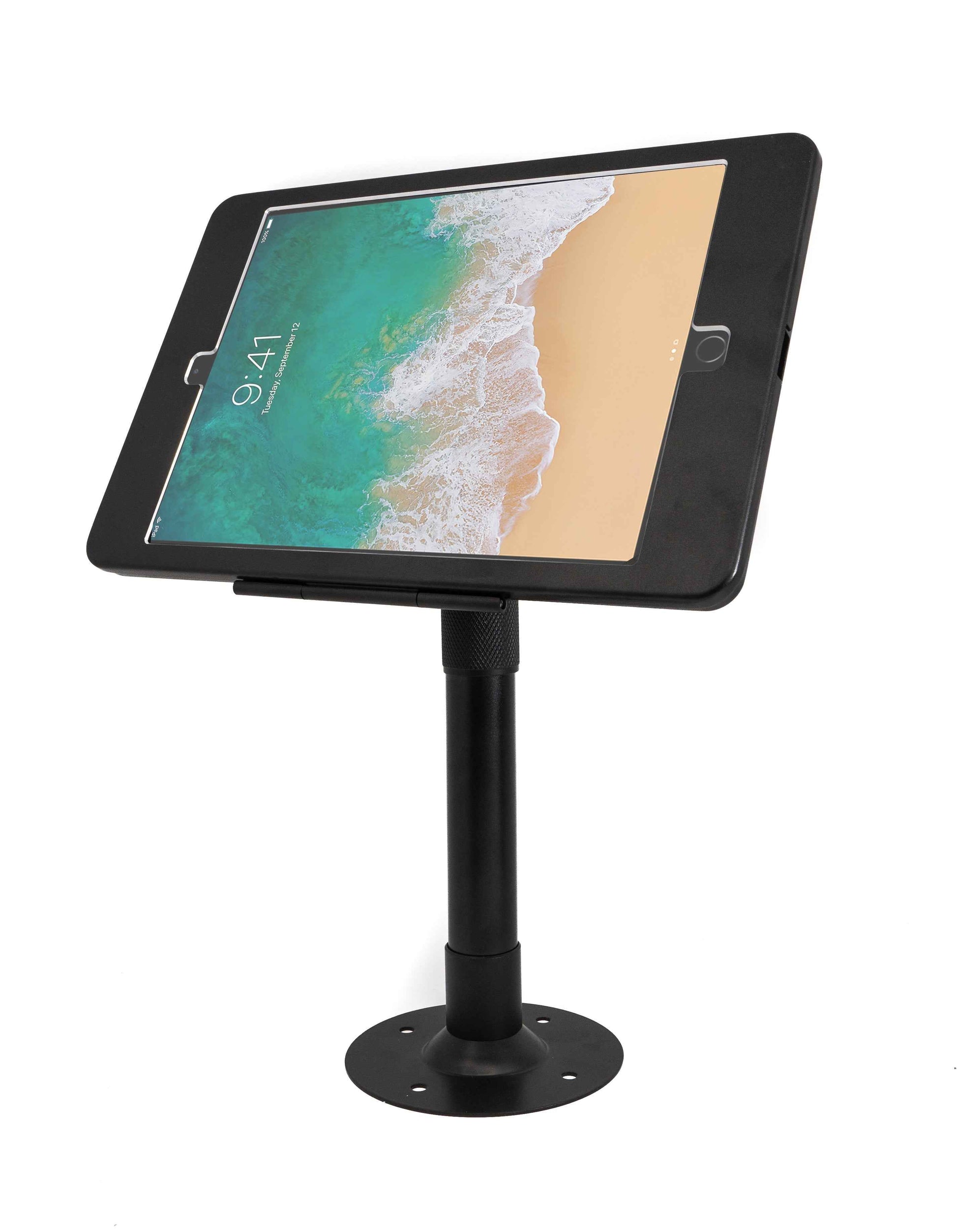 SYSTEM-S Tischständer 360° Halterung abschließbar für iPad Pro 10,5" (2017) in Schwarz