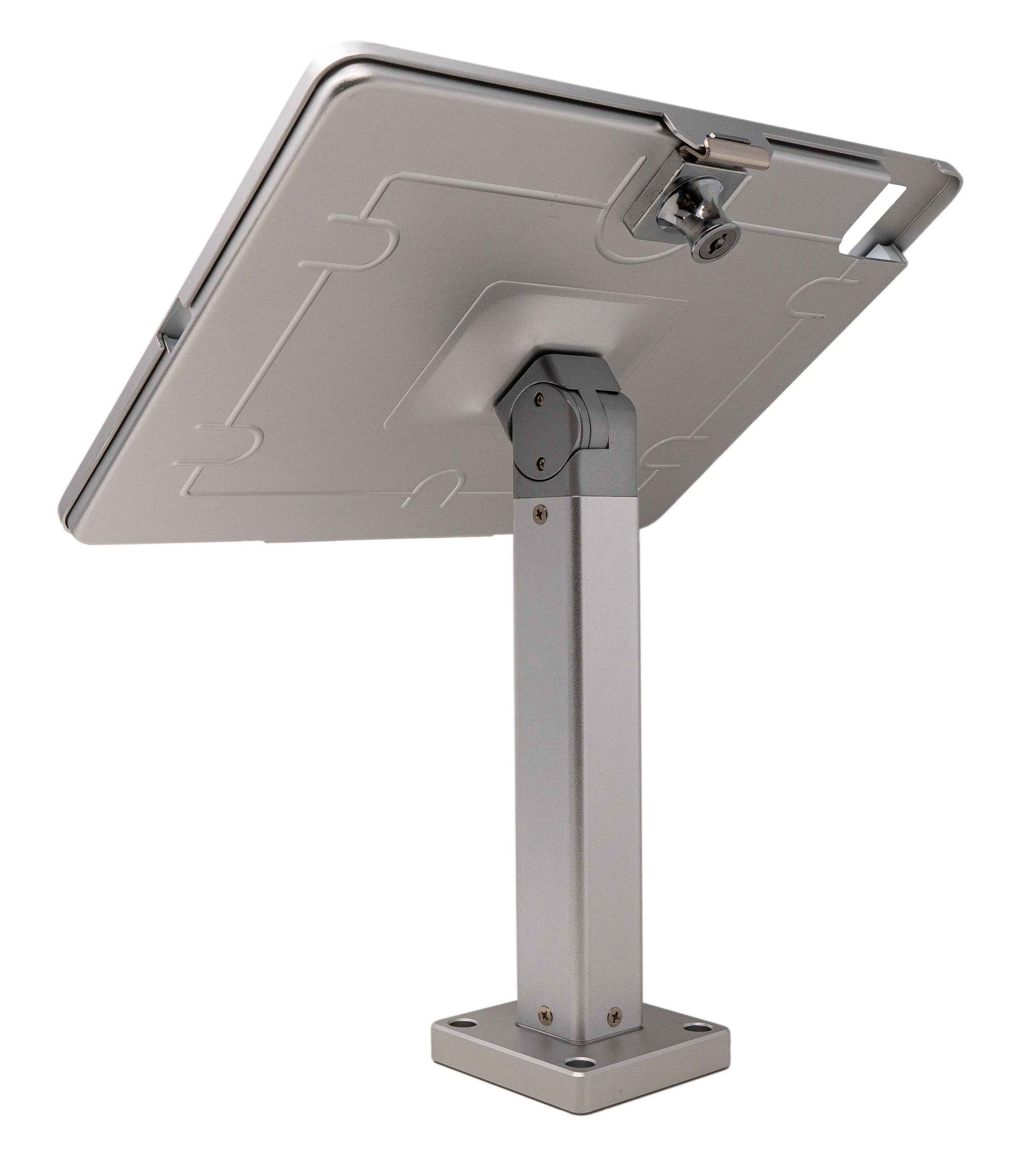 SYSTEM-S Wandhalterung 360° Tischständer abschließbar für iPad Pro 12,9" 3 (2018) in Grau