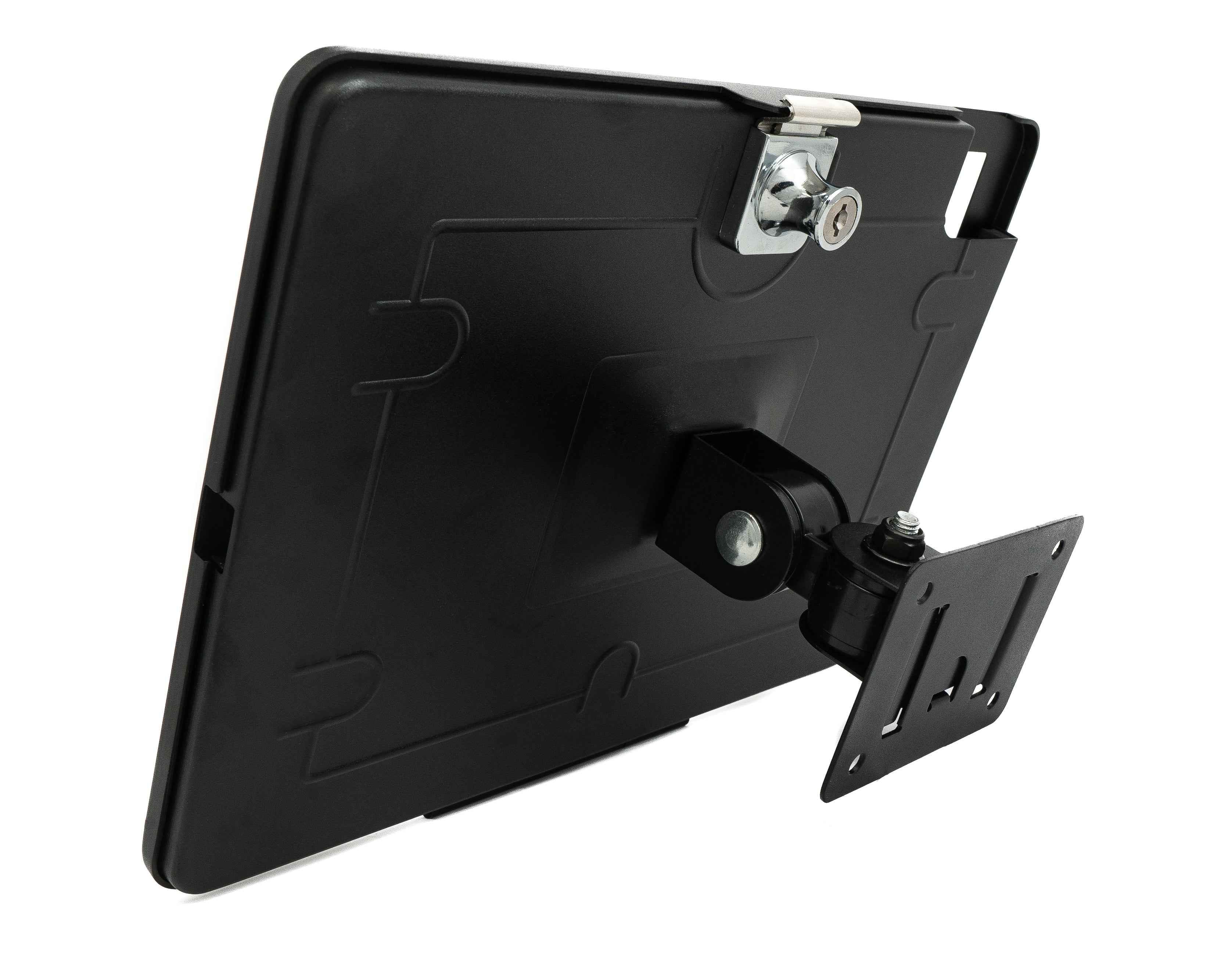 SYSTEM-S Wand Halterung abschließbar 360° für iPad Pro 12.9" 2018 2020 2021 2022 in Schwarz