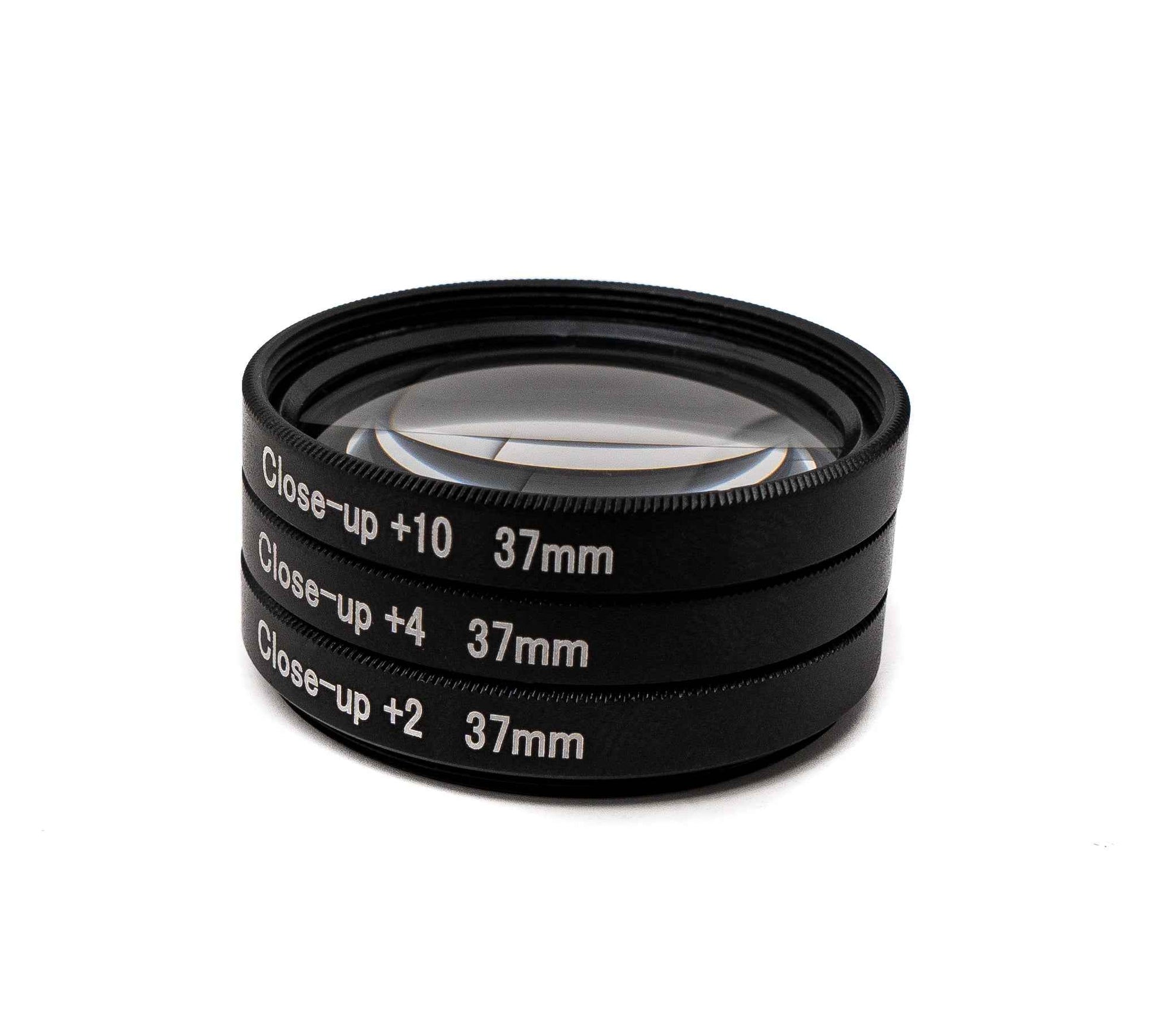 SYSTEM-S Makro Linse Set Zoom Close Up Filter Kit mit Clip Tasche in Schwarz