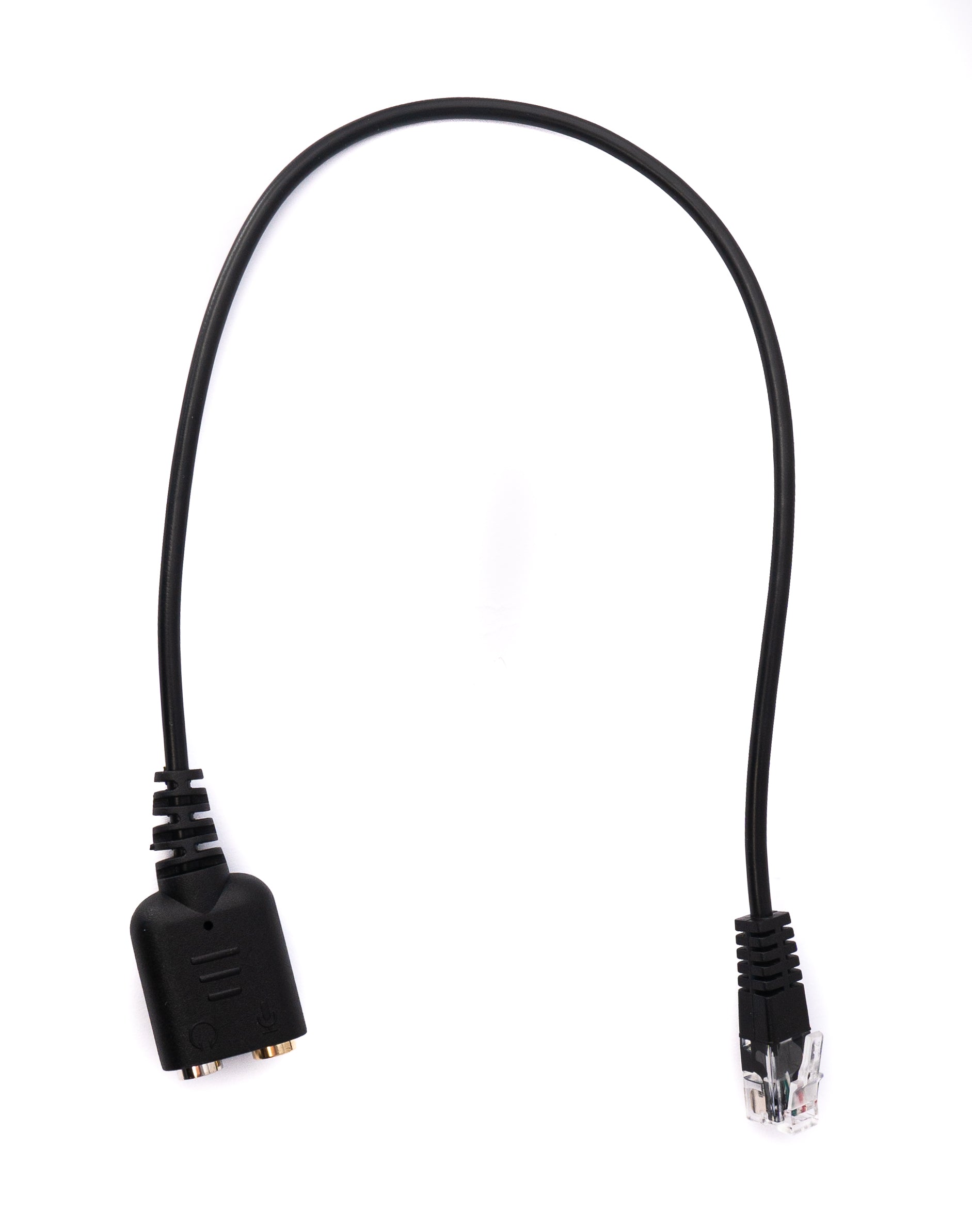 Audio Adapter RJ9 auf 2x 3,5 mm Klinke 20 cm schwarz | System-S