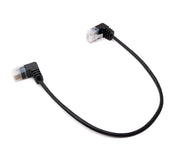 Netzwerkkabel Cat6 STP 25 cm RJ45 Winkel schwarz | System-S