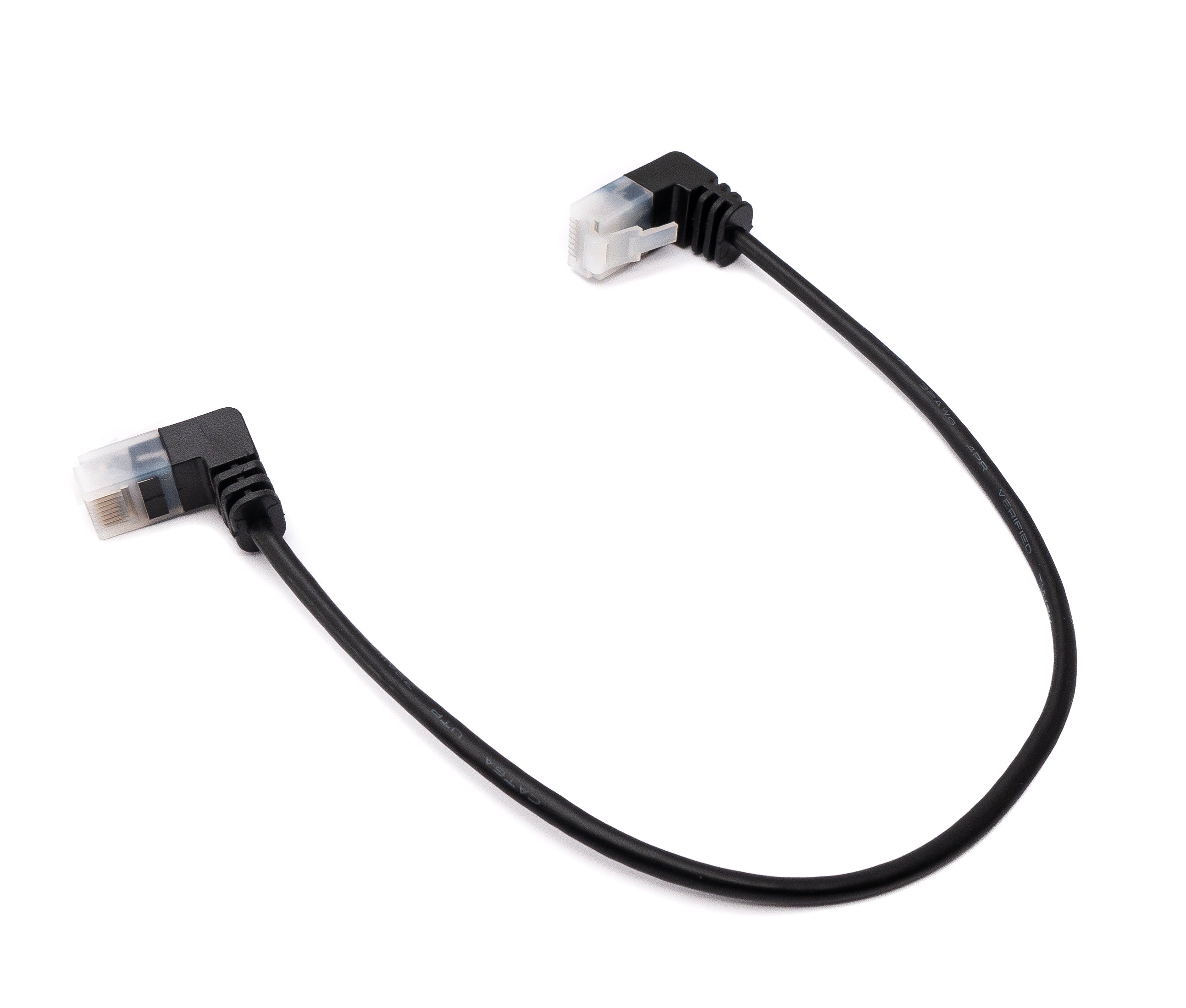 Netzwerkkabel Cat6 STP 25 cm RJ45 Winkel schwarz | System-S