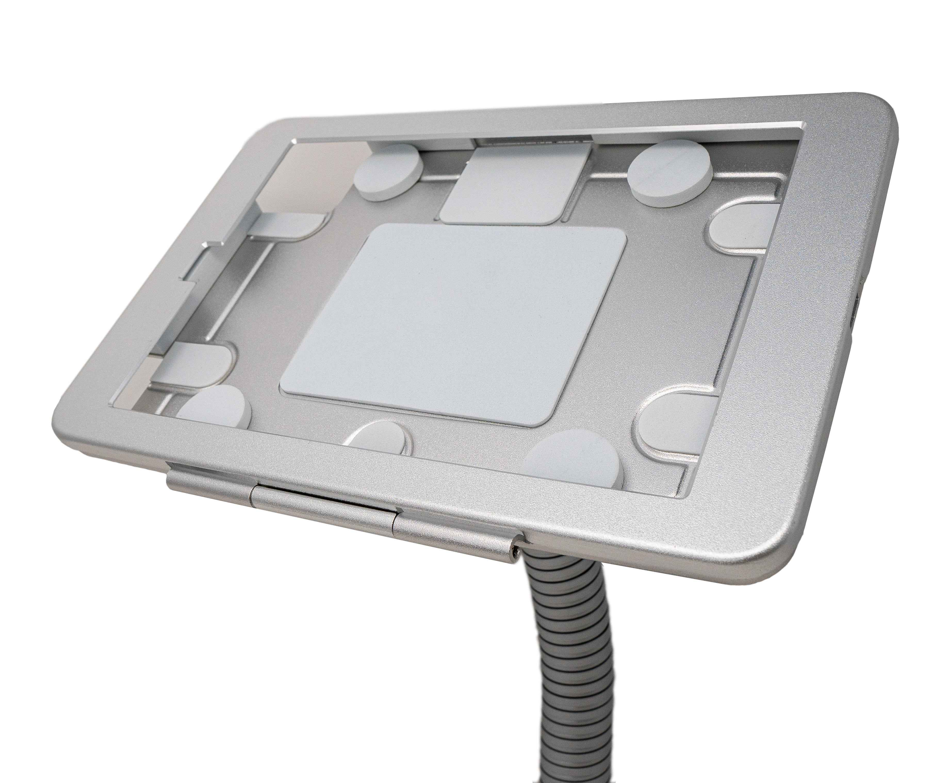 SYSTEM-S Tisch Halterung 360° Ständer abschließbar flexibel für iPad Mini 6 (2021) Grau