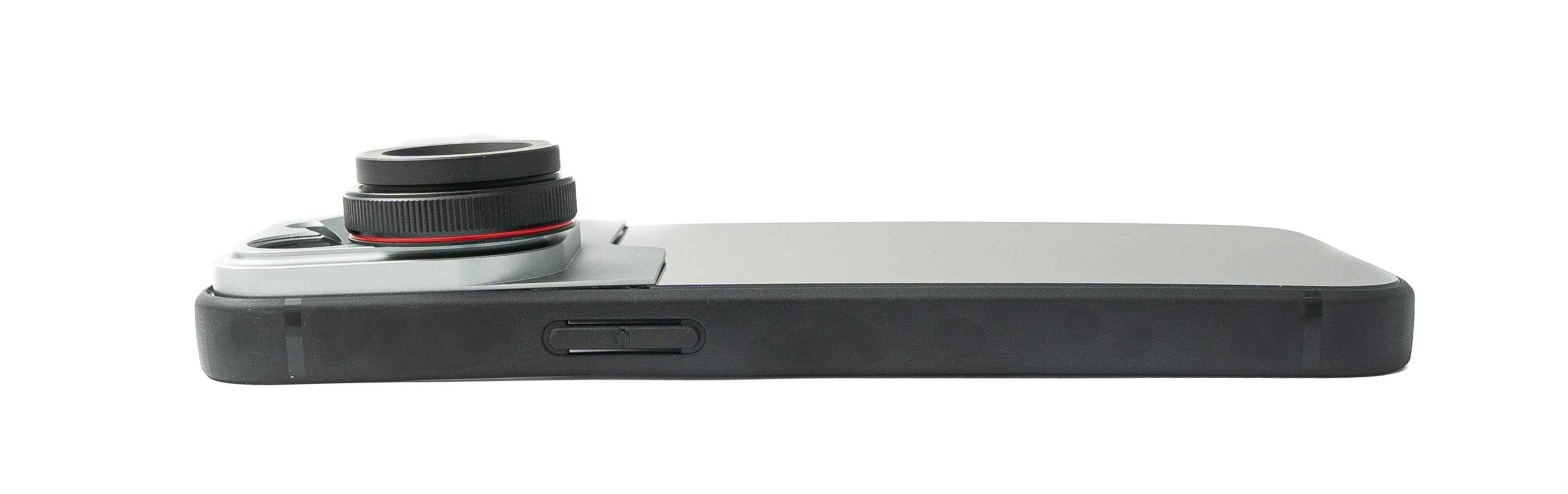 SYSTEM-S Makro Linse 2.8x HD Filter mit Hülle in Schwarz für iPhone 13 Pro