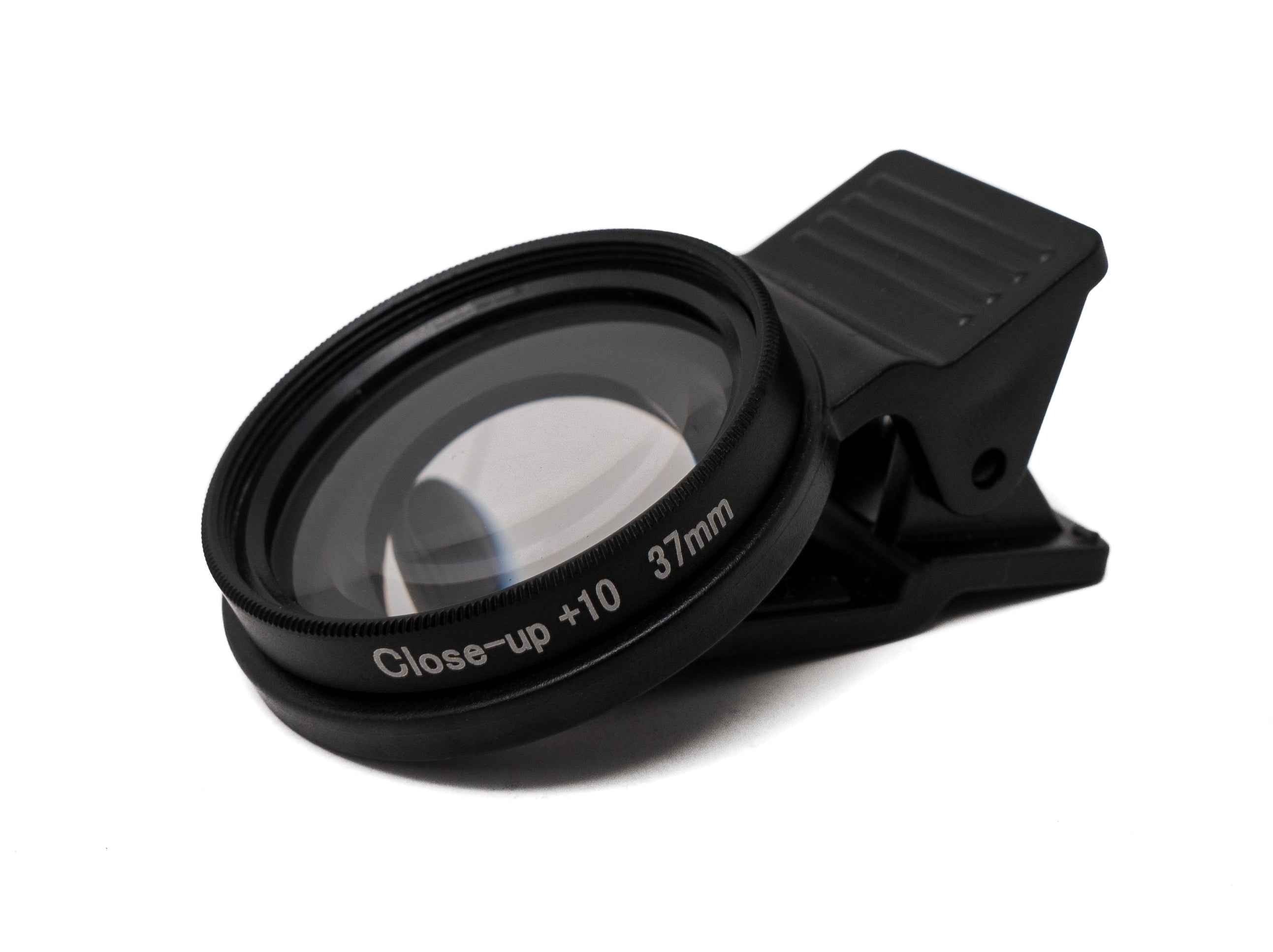 SYSTEM-S Makro Linse Set Zoom Close Up Filter Kit mit Clip Tasche in Schwarz