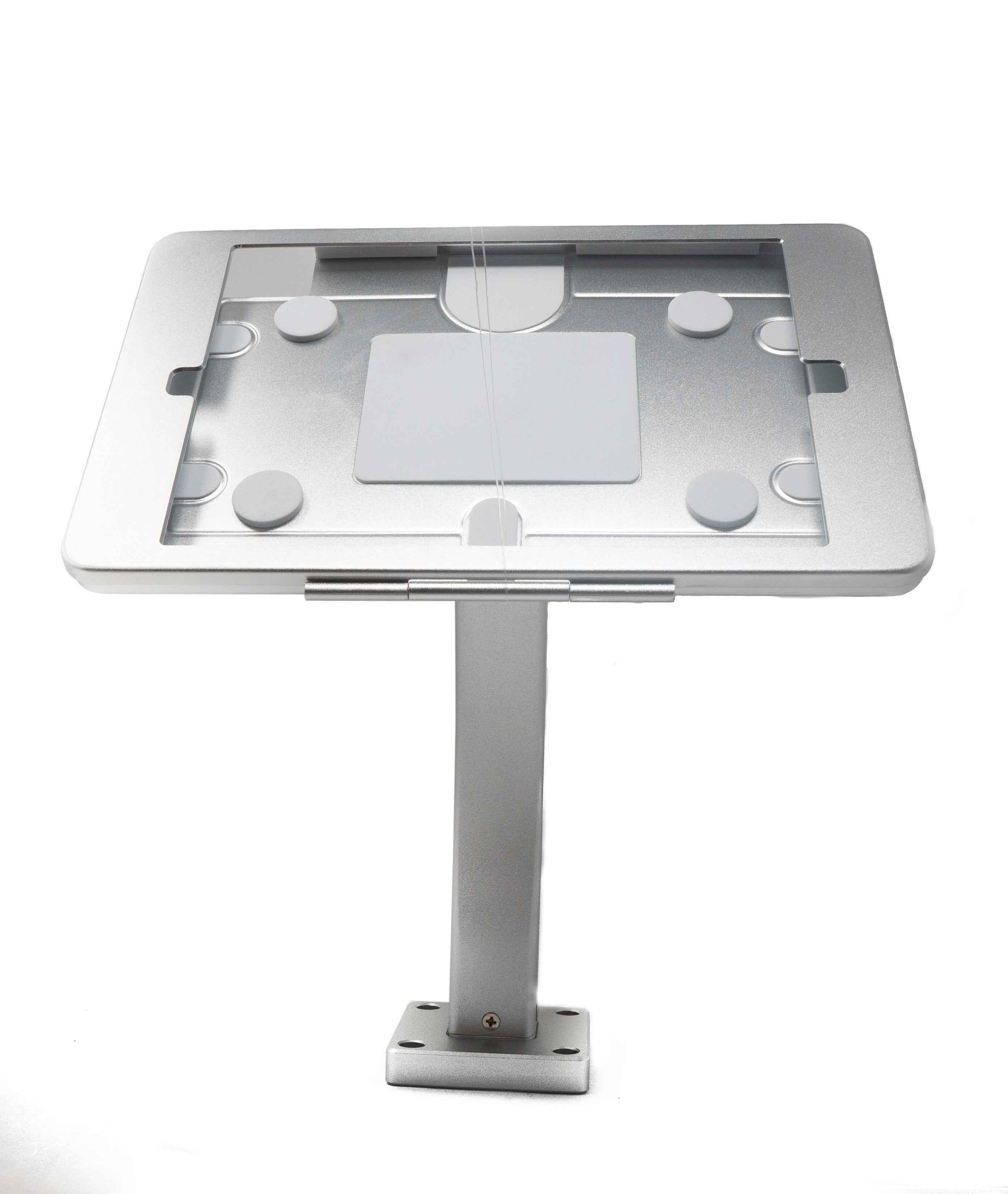 SYSTEM-S Wand und Tisch Halterung abschließbar für iPad 10 Pro 11 Air 4 5 in Grau