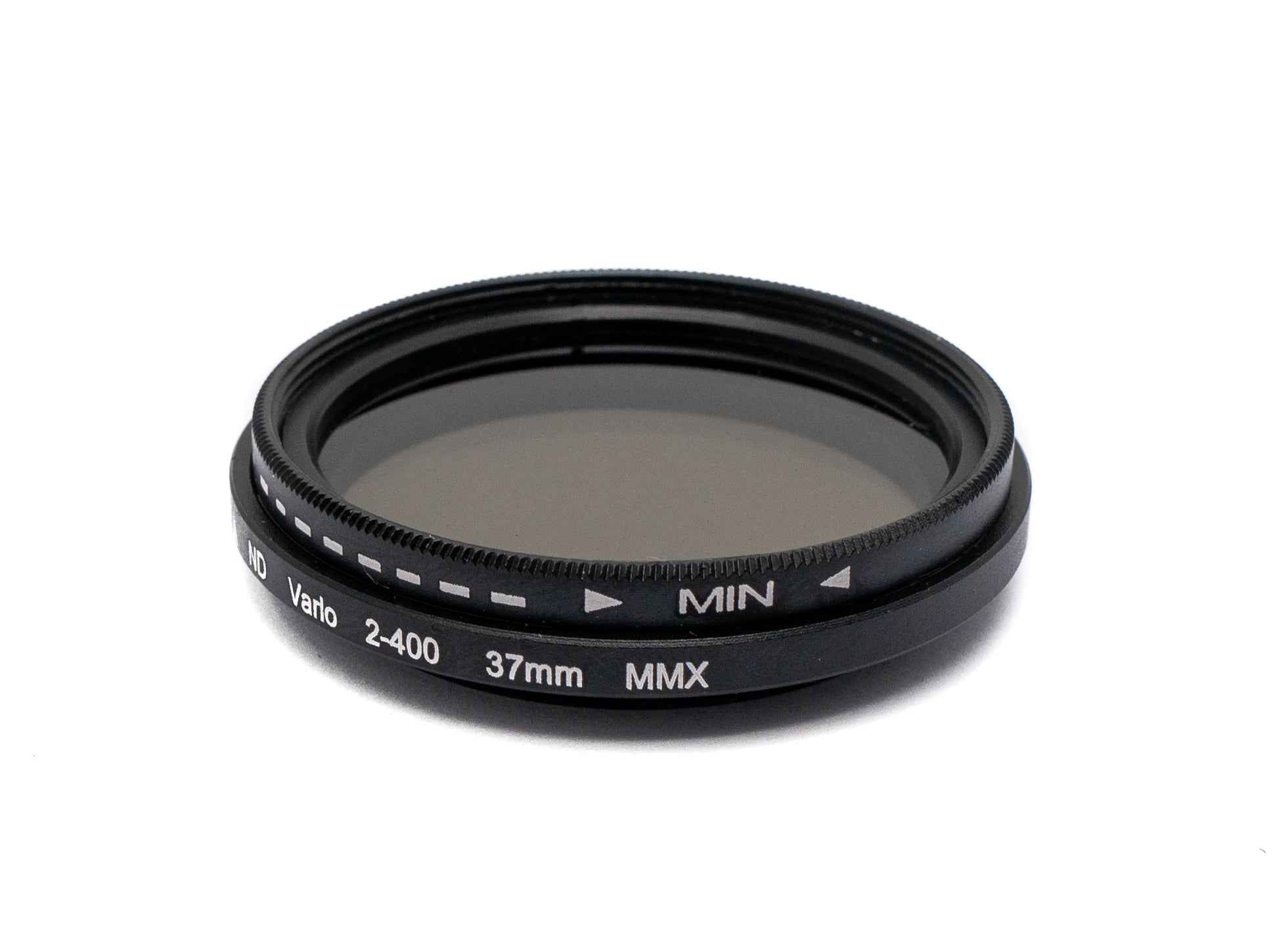 SYSTEM-S ND Vario Filter 37 mm 2 bis 400 Grau Linse mit Clip für Smartphones in Schwarz