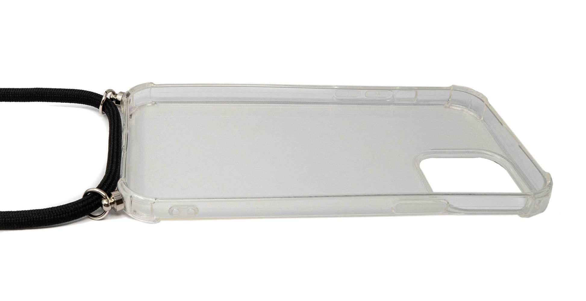 SYSTEM-S Schutzhülle aus Silikon mit Halsband in Transparent Hülle für iPhone 13 Pro Max