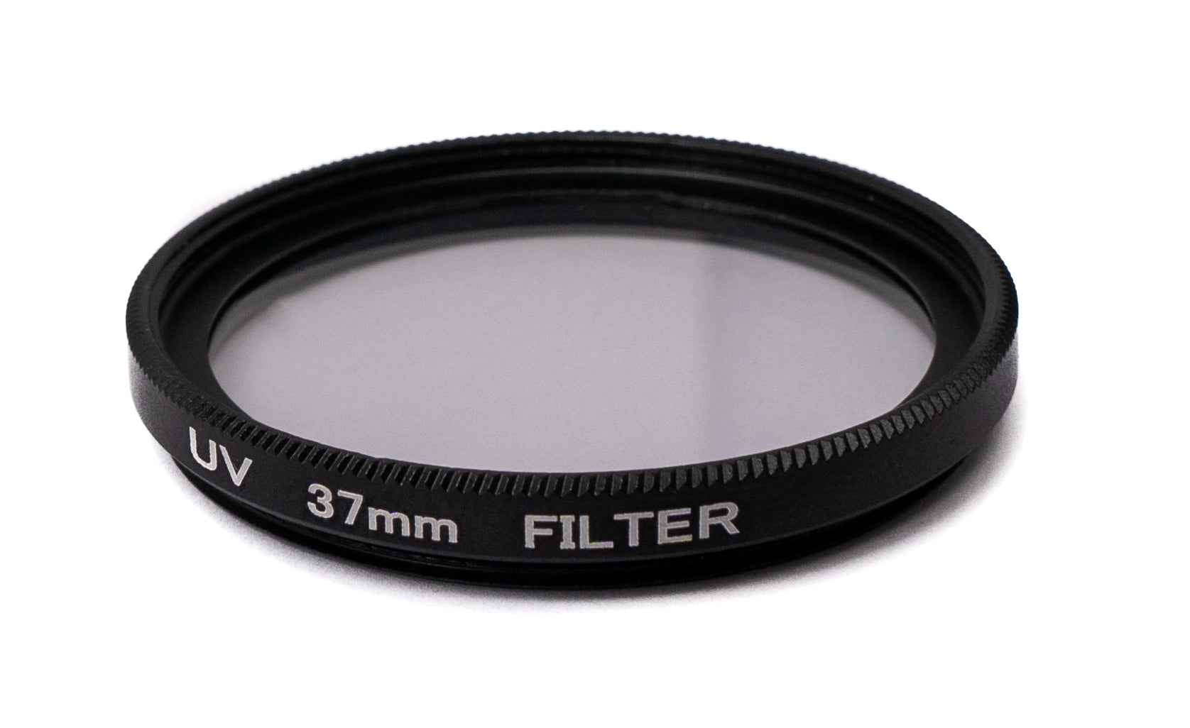 SYSTEM-S UV Filter 37 mm unbeschichtet Slim Linse mit Clip für Smartphones in Schwarz
