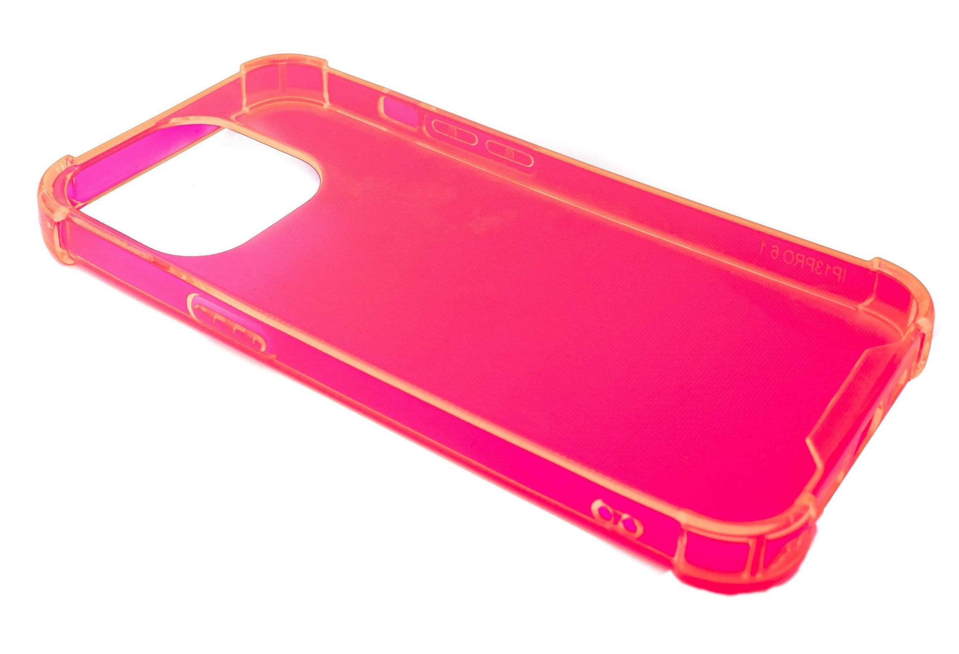 SYSTEM-S Schutzhülle aus Silikon in Pink Transparent Hülle für iPhone 13 Pro