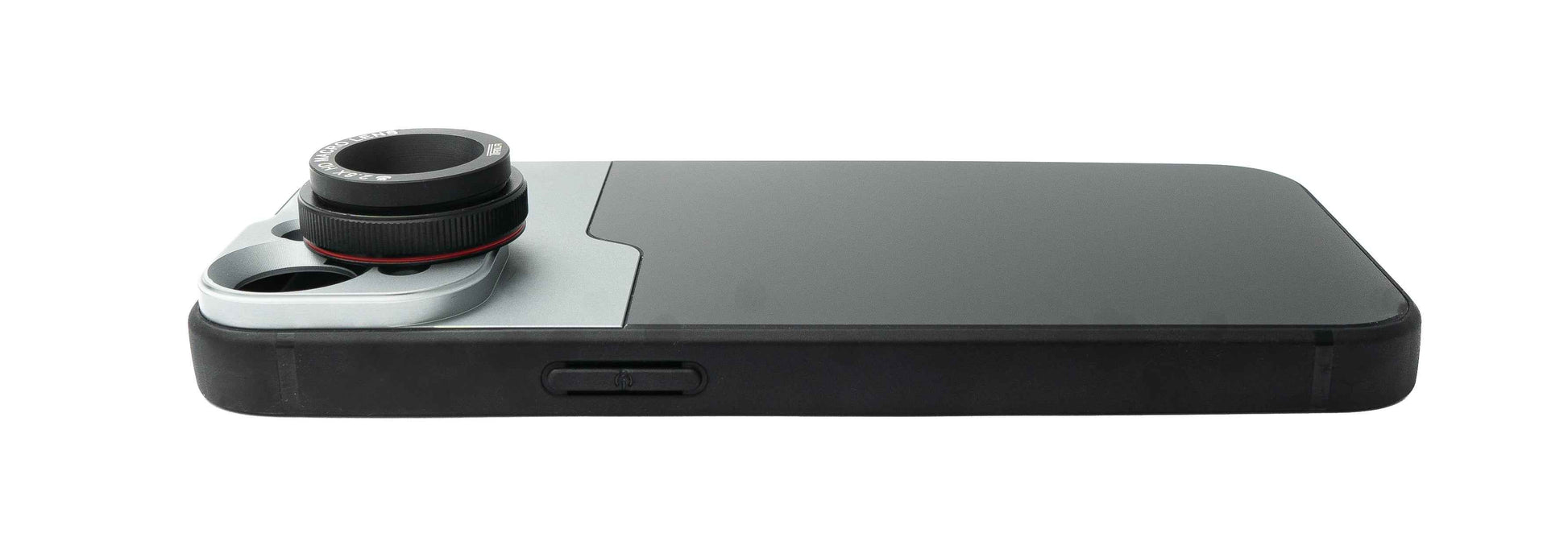 SYSTEM-S Makro Linse 2.8x HD Filter mit Hülle in Schwarz für iPhone 13