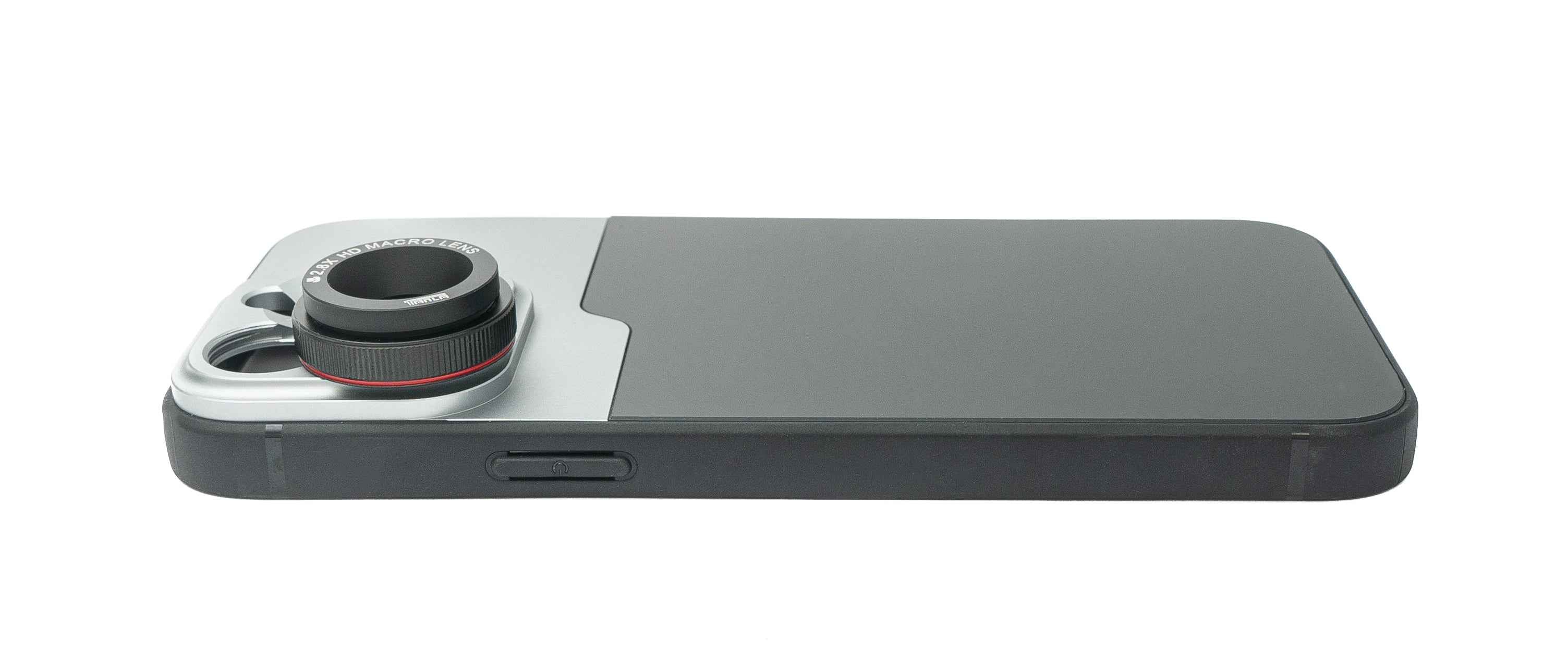 SYSTEM-S Makro Linse 2.8x HD Filter mit Hülle in Schwarz für iPhone 13 Pro Max