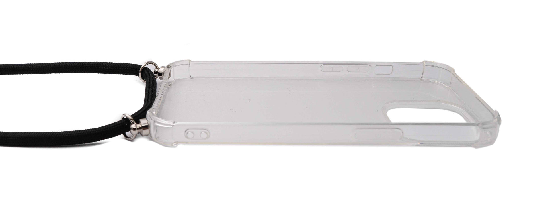 SYSTEM-S Schutzhülle aus Silikon mit Halsband in Transparent Hülle für iPhone 13 Pro