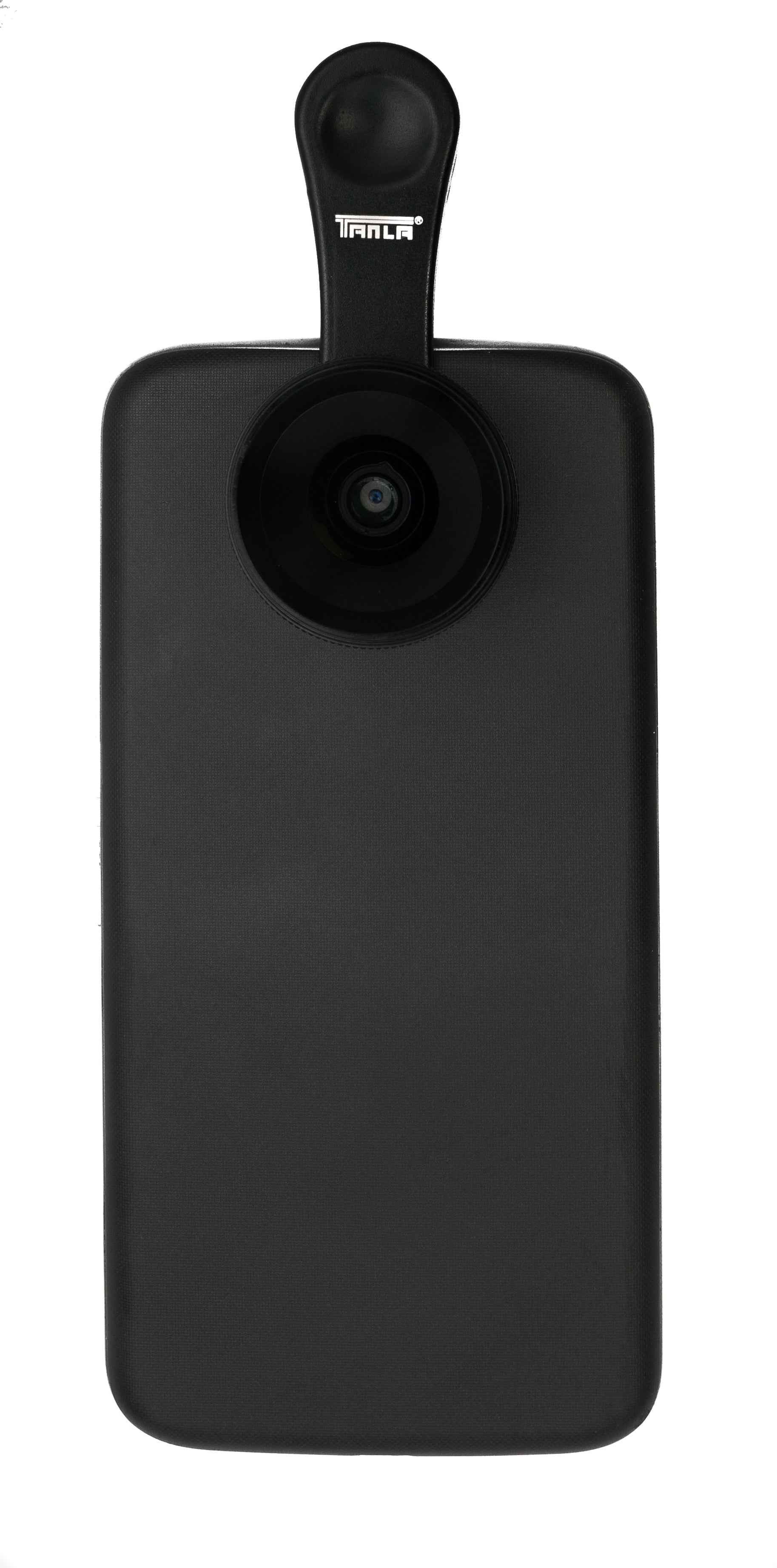 SYSTEM-S Makro Linse 1.1x bis 2.8x Vergrösserung mit Clip und Schutztasche für Smartphone