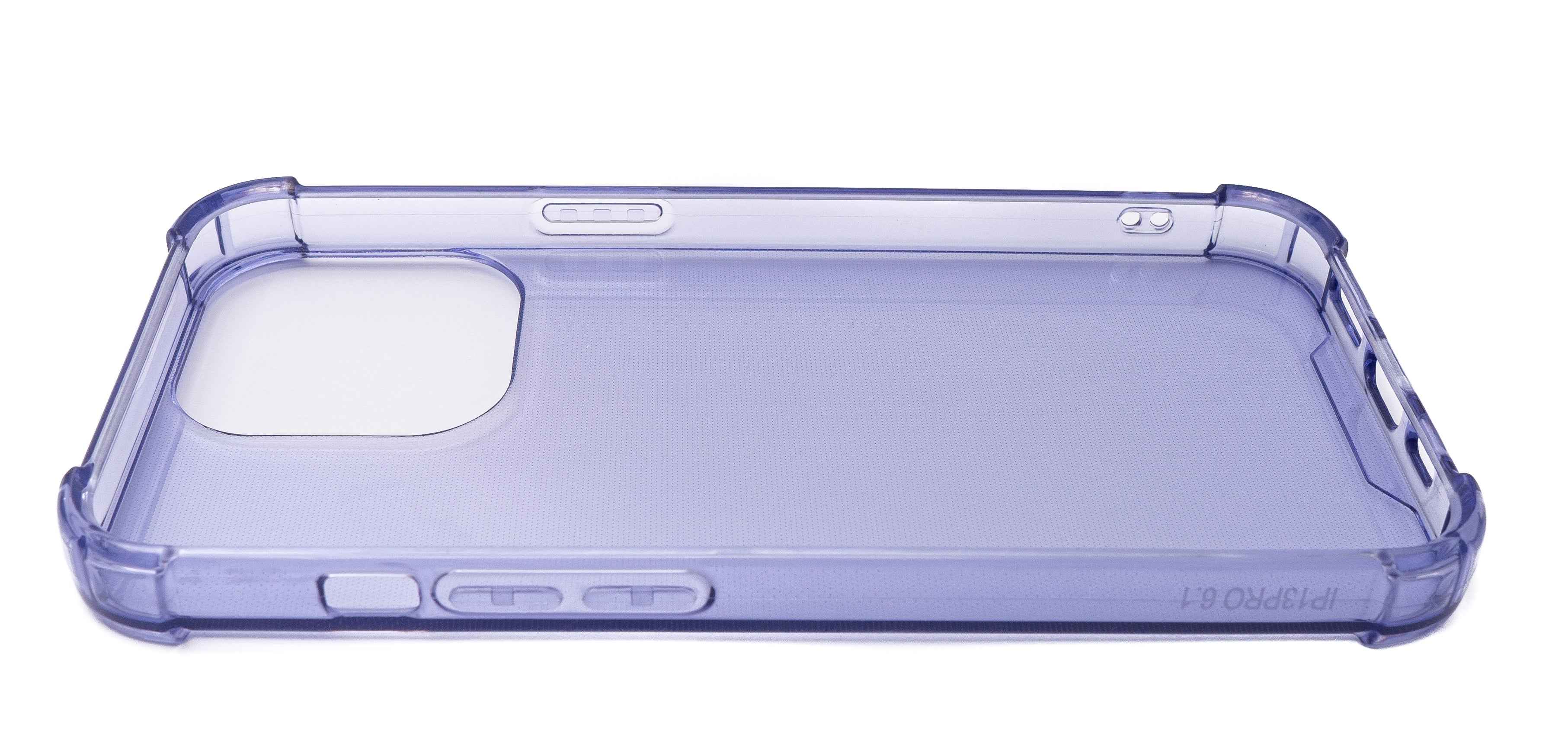 SYSTEM-S Schutzhülle aus Silikon in Lila Transparent Hülle für iPhone 13 Pro