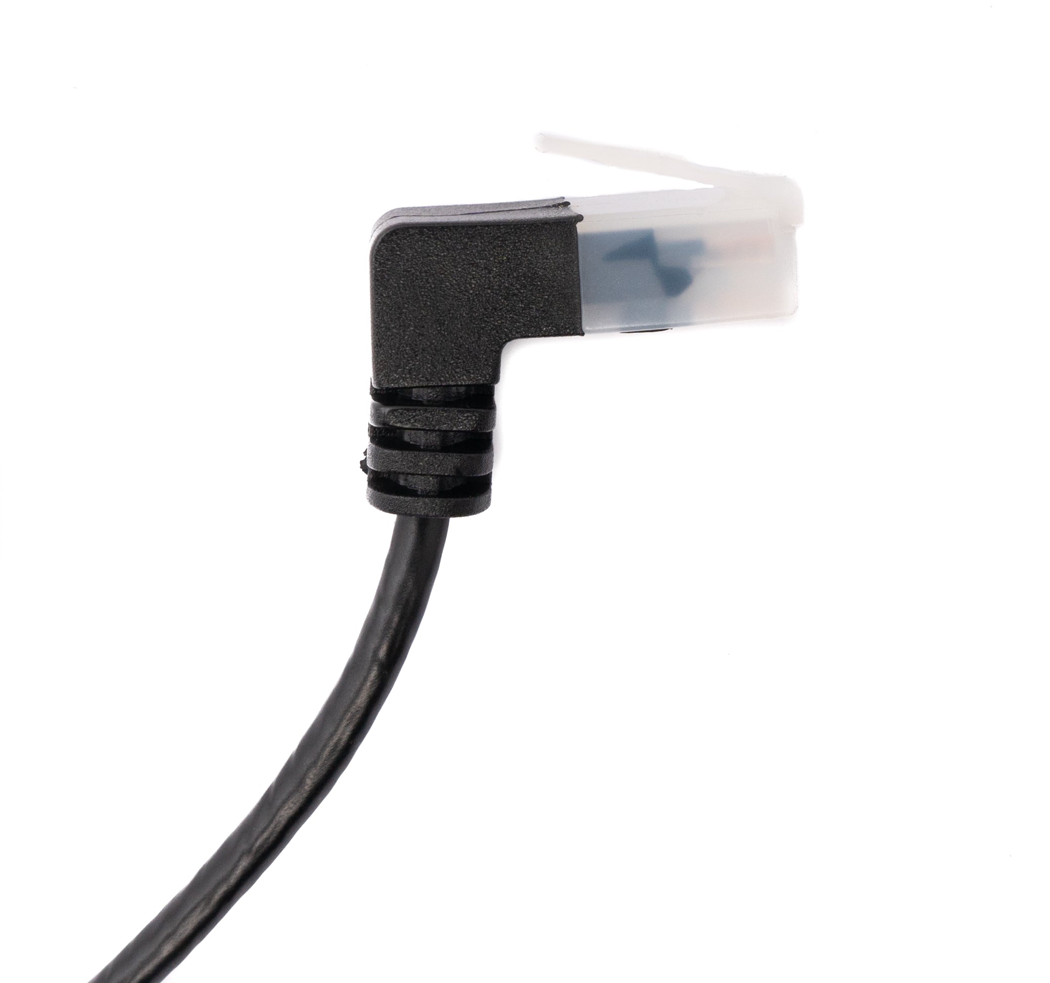 LAN Kabel 25 cm RJ45 STP Cat6 Winkelstecker 90 Grad schwarz 79437954 | System-S
