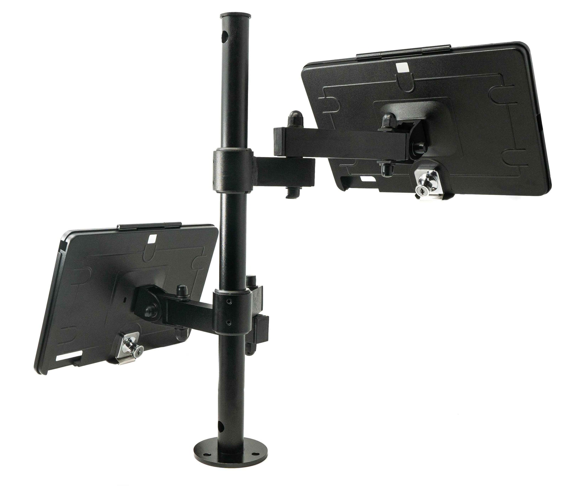 SYSTEM-S Tischständer Dual 360° Halterung abschließbar für iPad 7 8 9 10.2" (2019 2020 2021) A2270 A2428 A2429 A2430 A2197 A2200 A2198 A2199 A2602 A2604 A2603 A2605