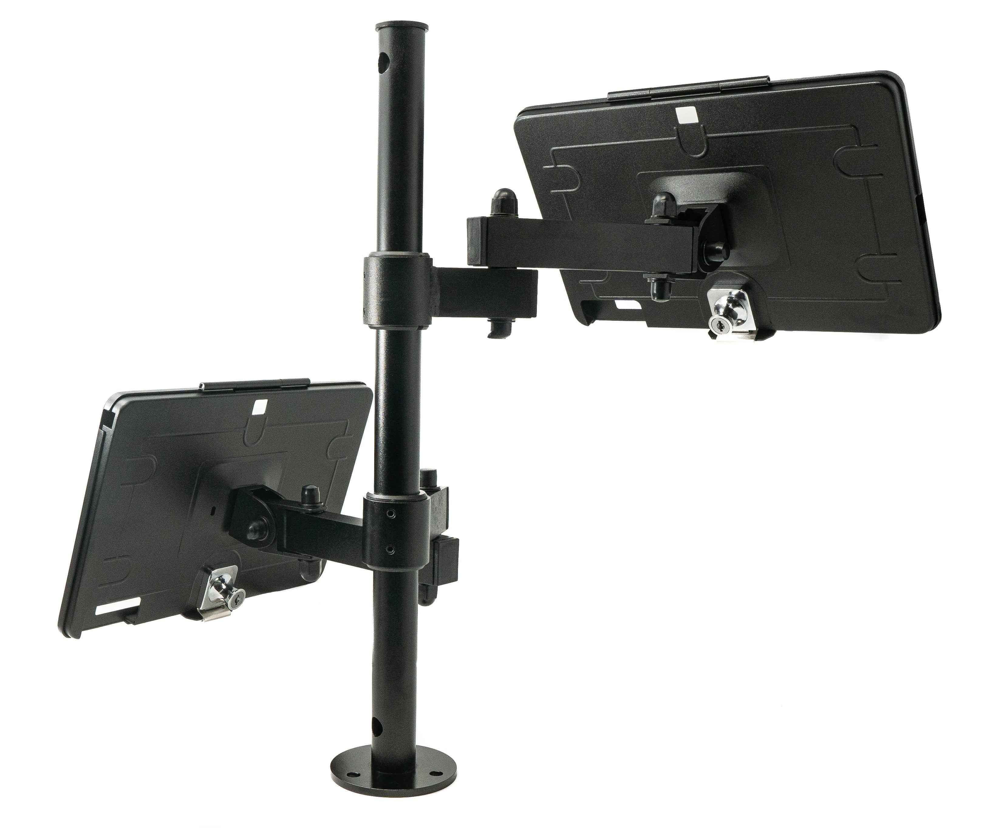 SYSTEM-S Tischständer Dual 360° Halterung abschließbar für iPad 7 8 9 10.2" (2019 2020 2021) A2270 A2428 A2429 A2430 A2197 A2200 A2198 A2199 A2602 A2604 A2603 A2605