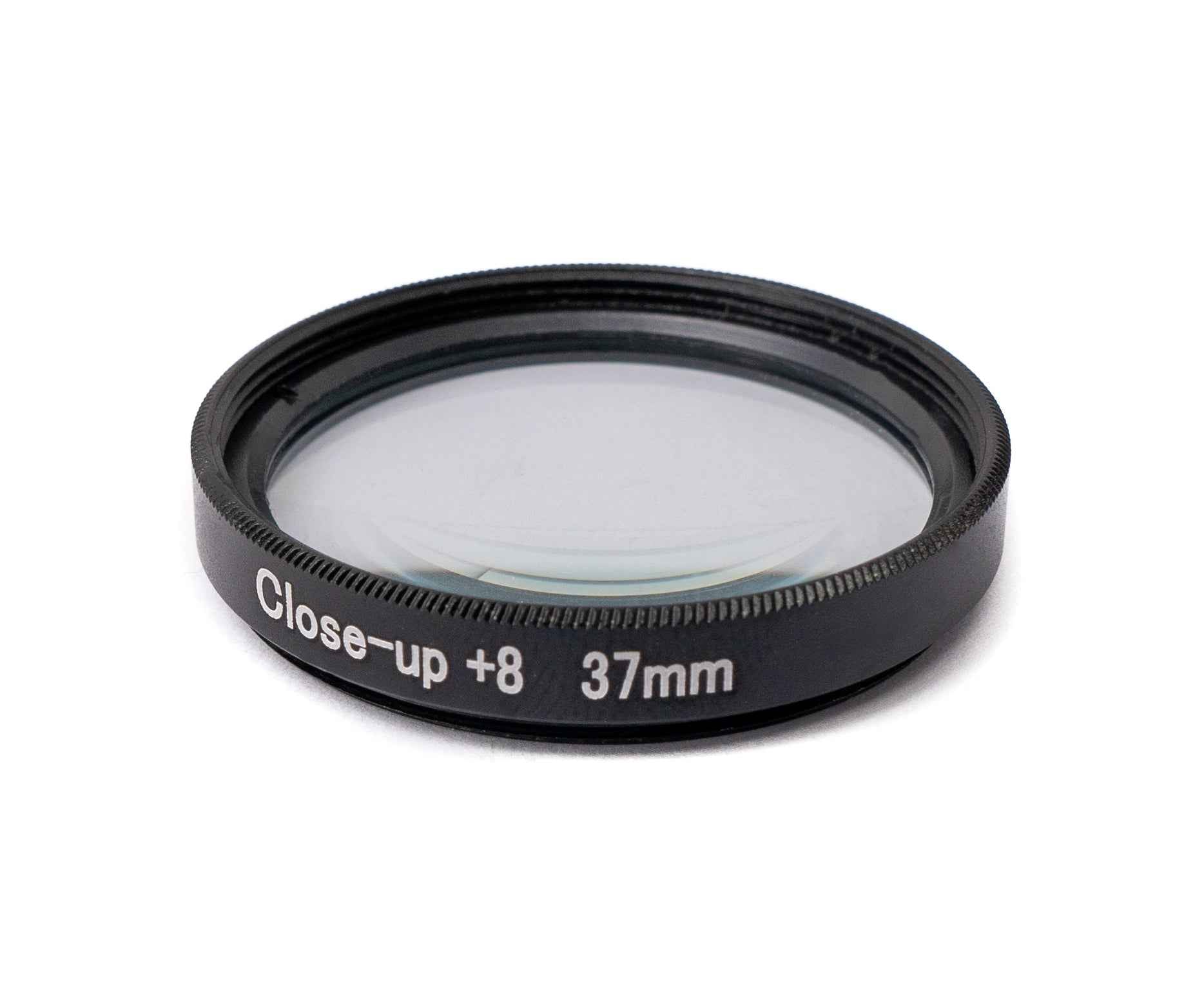 SYSTEM-S Makro Linse +8 Zoom Close Up Filter mit Clip in Schwarz