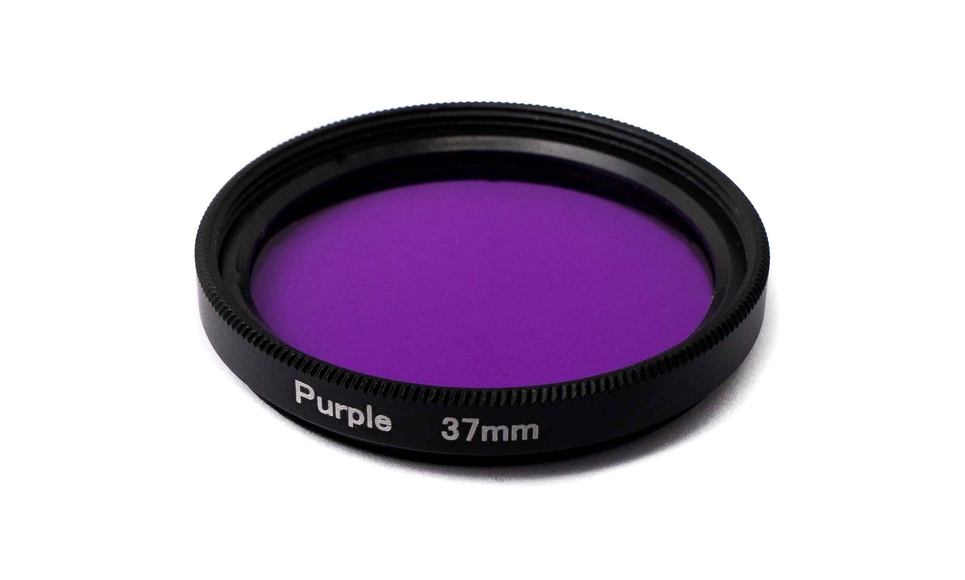 SYSTEM-S Farbfilter Lila 37 mm Linse Farbe mit Clip für Smartphones in Schwarz