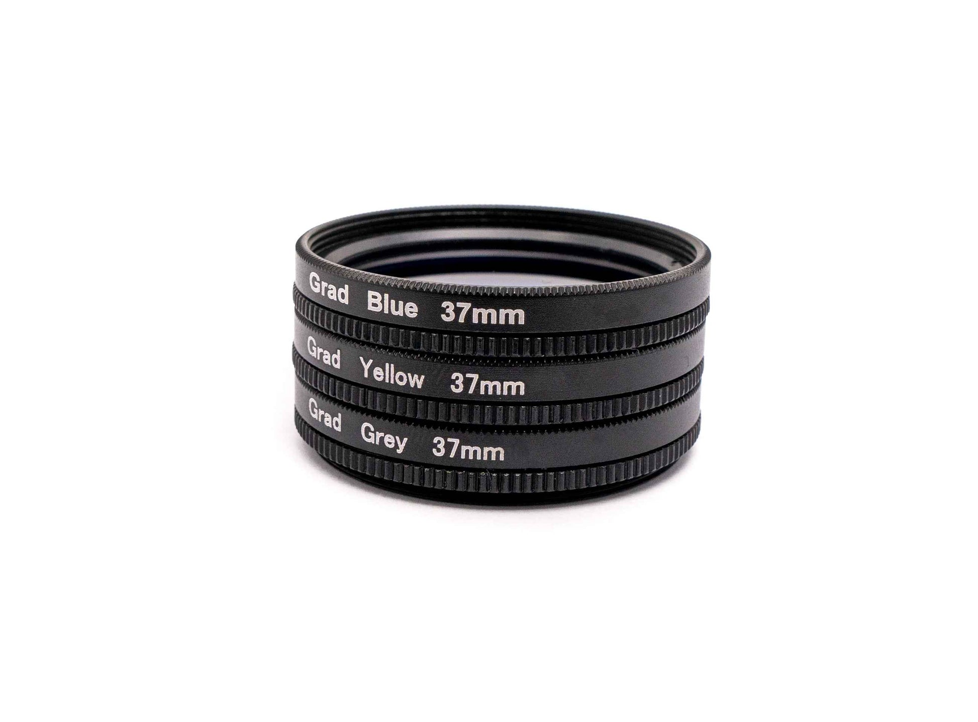 SYSTEM-S Farbfilter Set 37 mm 3 Stück mit Übergang Farbe Kit mit Clip Tasche in Schwarz