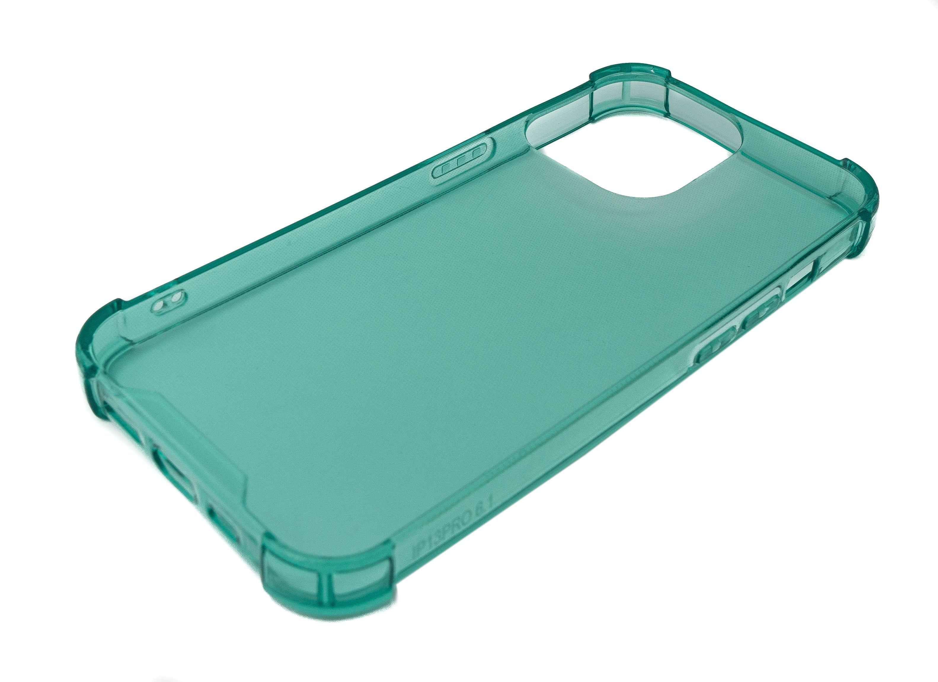 SYSTEM-S Schutzhülle aus Silikon in Grün Transparent Hülle für iPhone 13 Pro