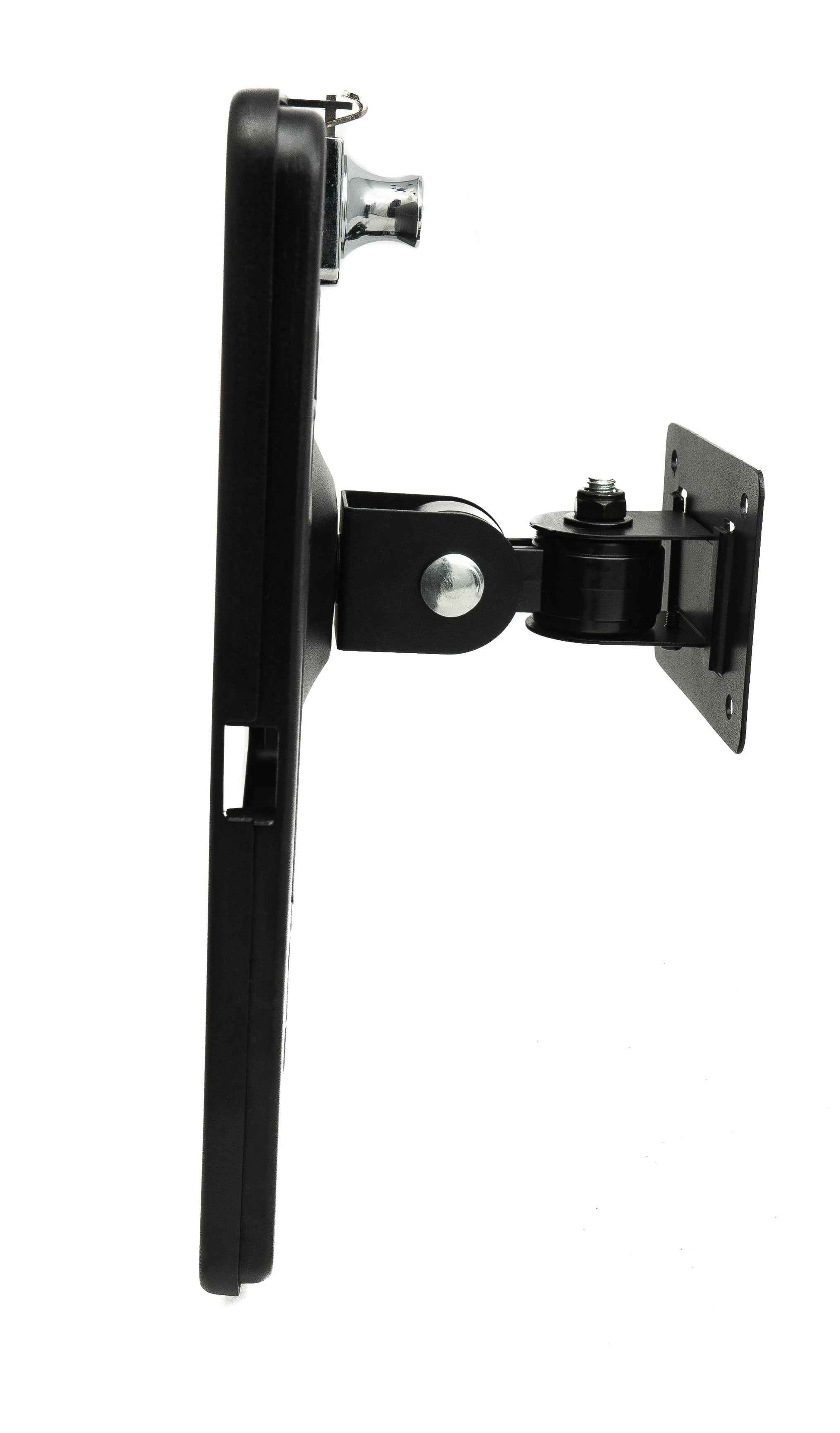 SYSTEM-S Wand Halterung abschließbar 360° für iPad Pro 12.9" 2018 2020 2021 2022 in Schwarz