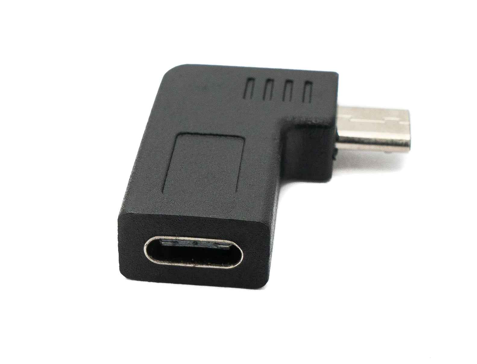 SYSTEM-S USB 3.1 Adapter Typ C Buchse zu 2.0 Micro B Stecker Winkel  - Rechts