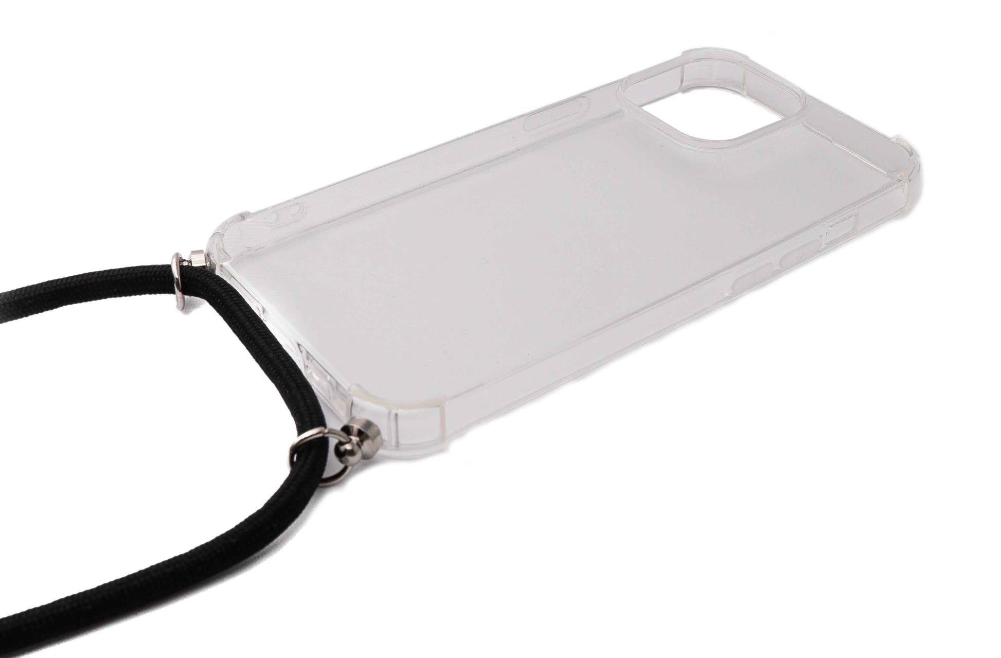 SYSTEM-S Schutzhülle aus Silikon mit Halsband in Transparent Hülle für iPhone 13 Pro