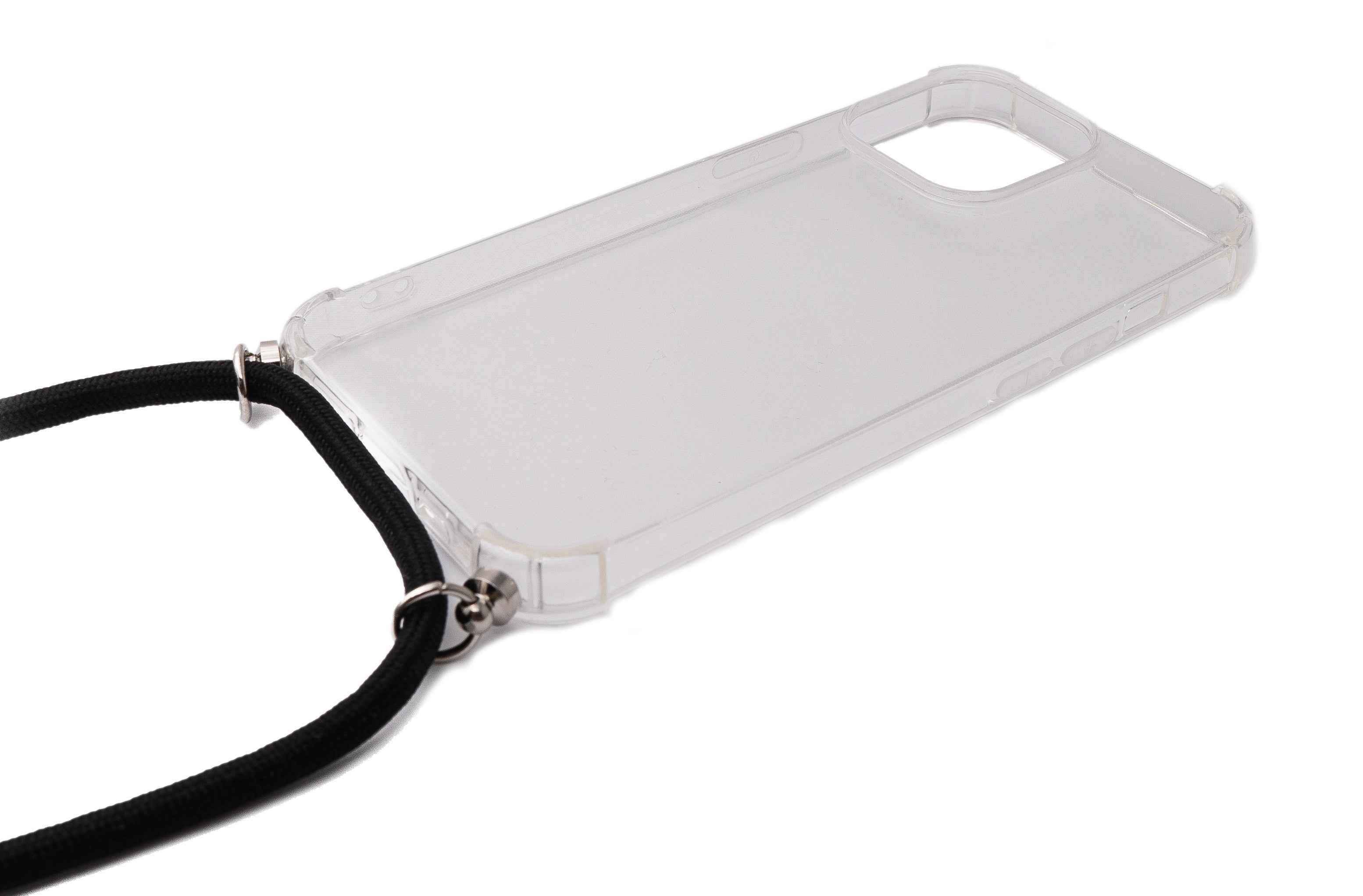 SYSTEM-S Schutzhülle aus Silikon mit Halsband in Transparent Hülle für iPhone 13 Pro