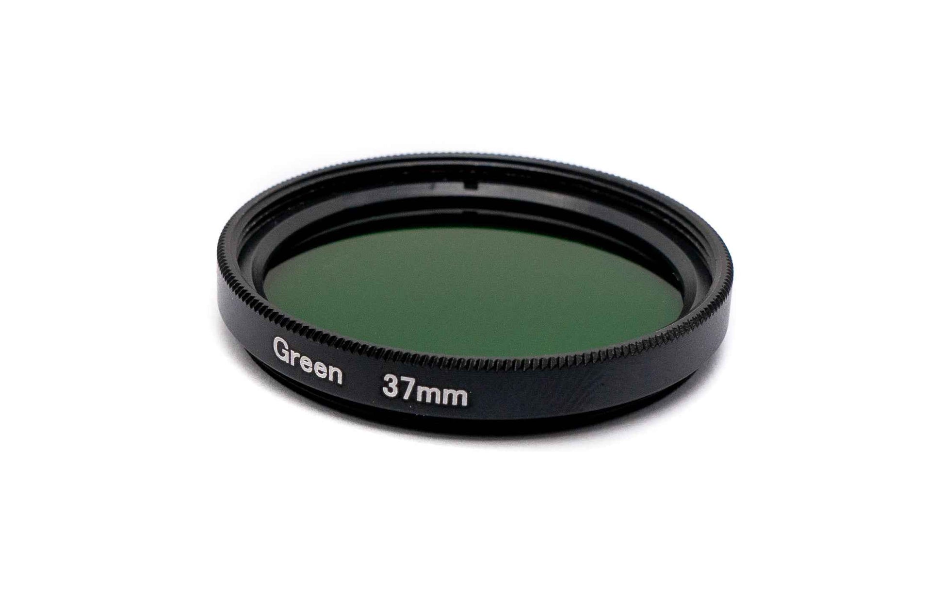 SYSTEM-S Farbfilter Grün 37 mm Linse Farbe mit Clip für Smartphones in Schwarz