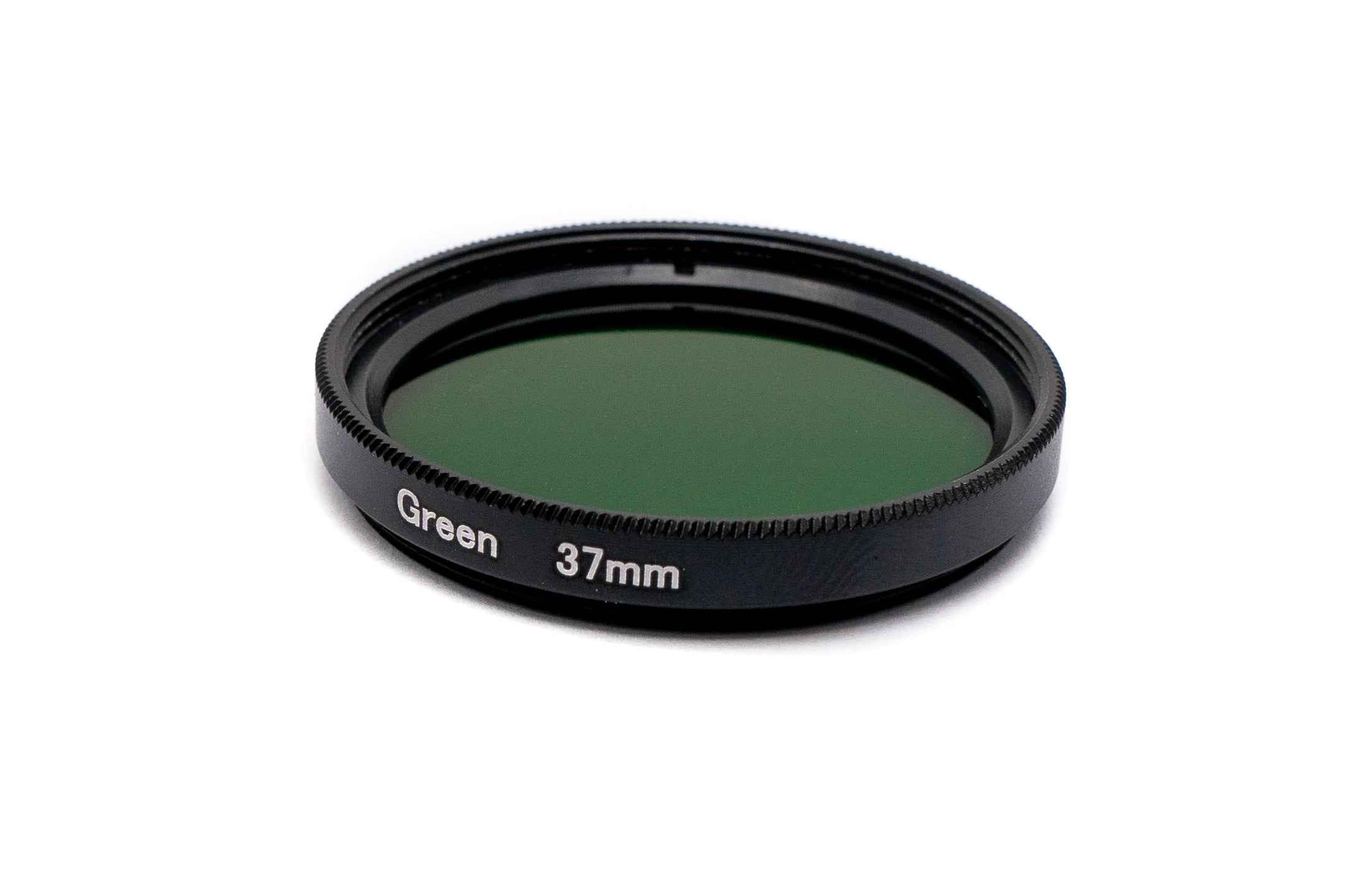 SYSTEM-S Farbfilter Grün 37 mm Linse Farbe mit Clip für Smartphones in Schwarz