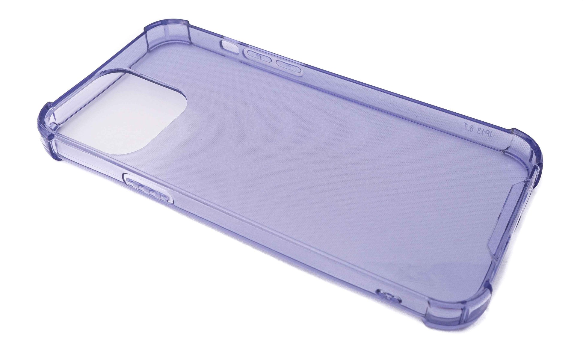 SYSTEM-S Schutzhülle aus Silikon in Lila Transparent Hülle für iPhone 13 Pro Max