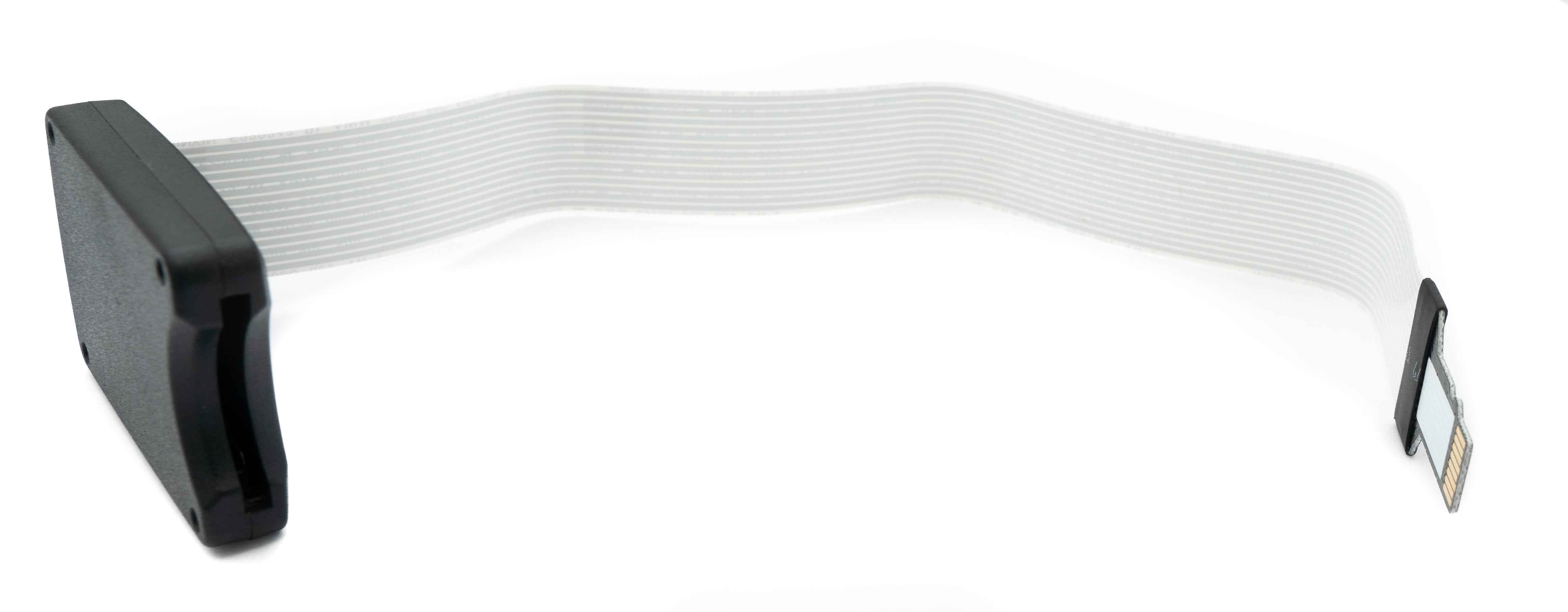 SYSTEM-S SD Karte 25 cm Kabel Micro SD Stecker zu Standard Buchse Verlängerung Adapter