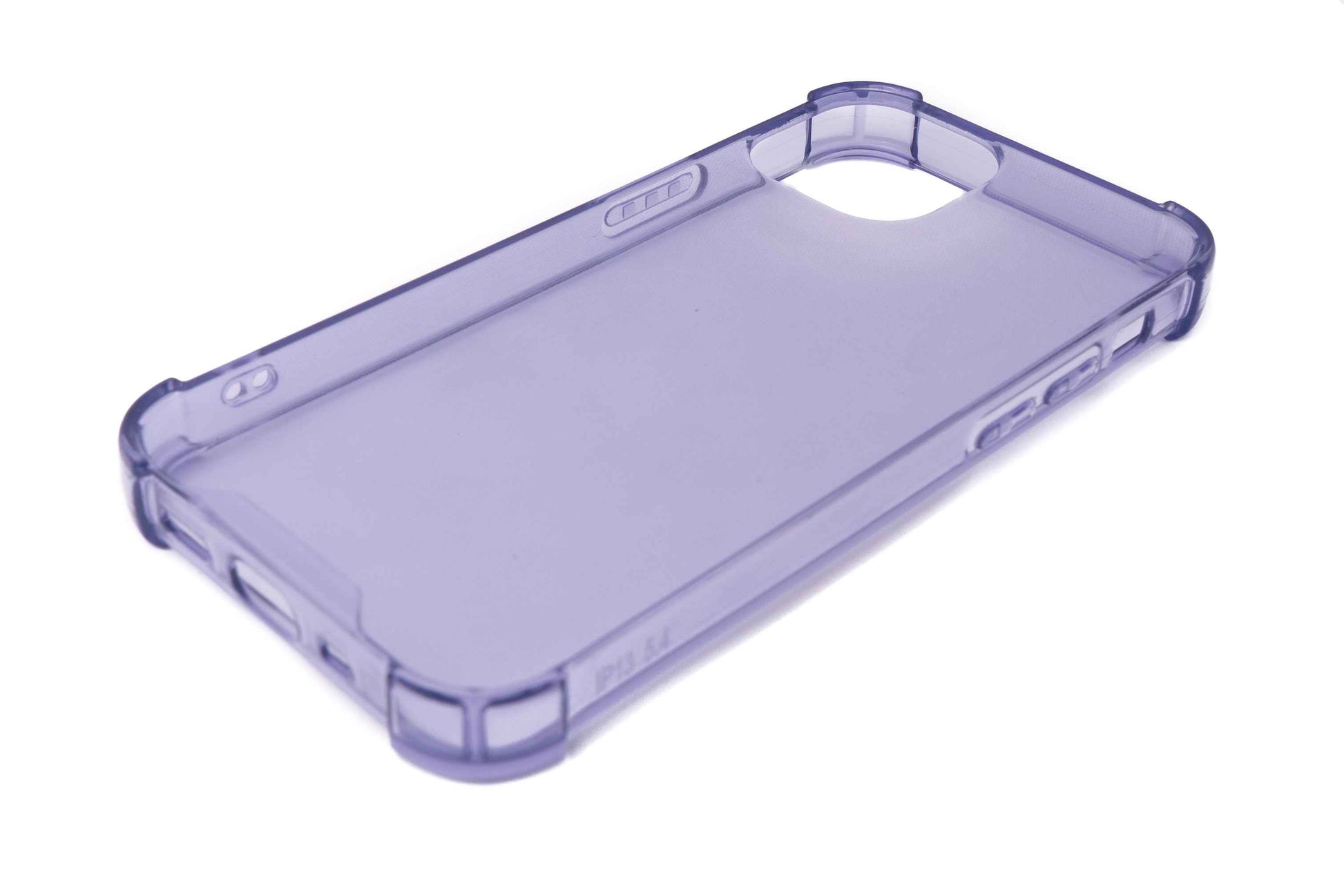 SYSTEM-S Schutzhülle aus Silikon in Lila Transparent Hülle für iPhone 13 Mini