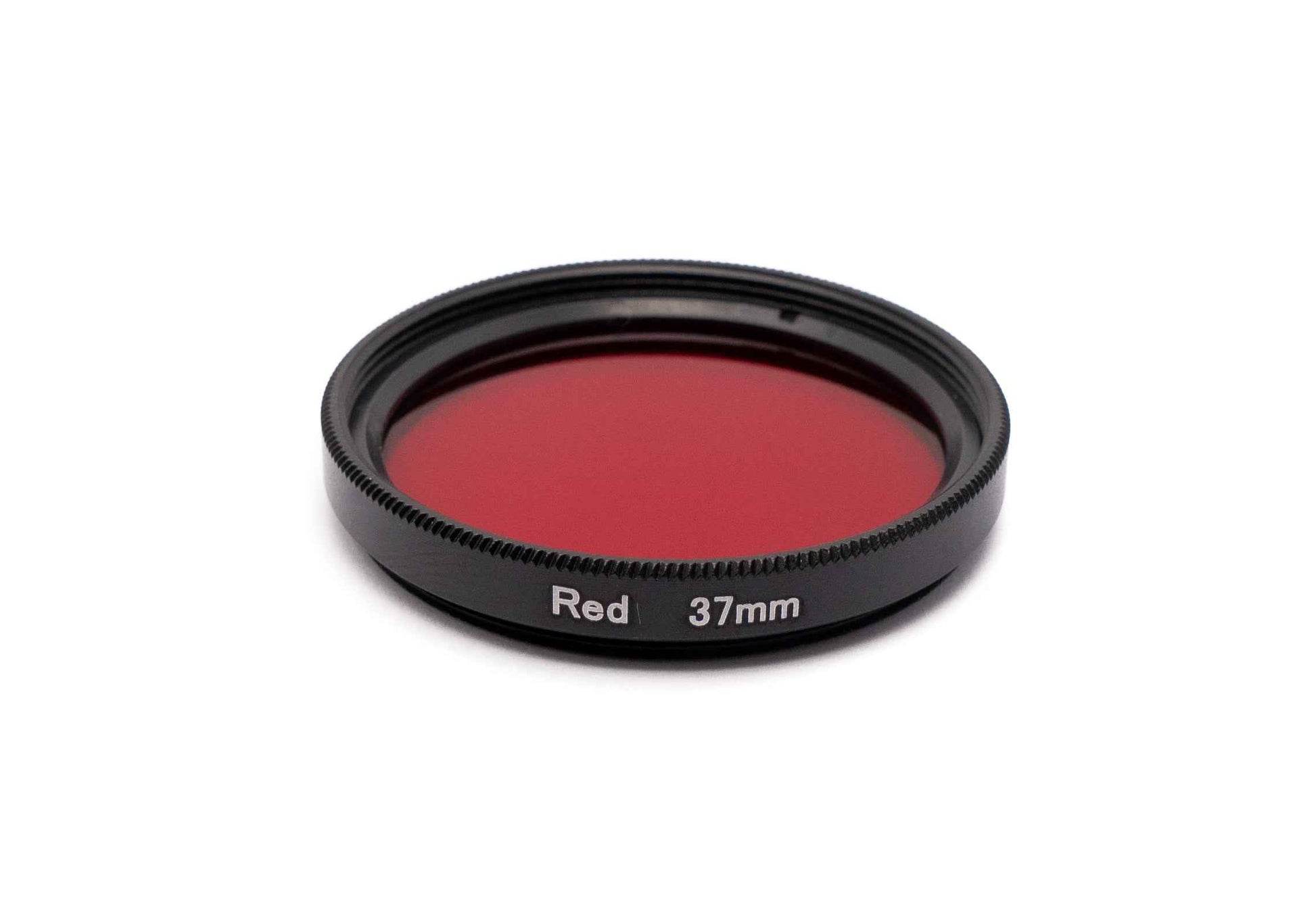 SYSTEM-S Farbfilter Rot 37 mm Linse Farbe mit Clip für Smartphones in Schwarz