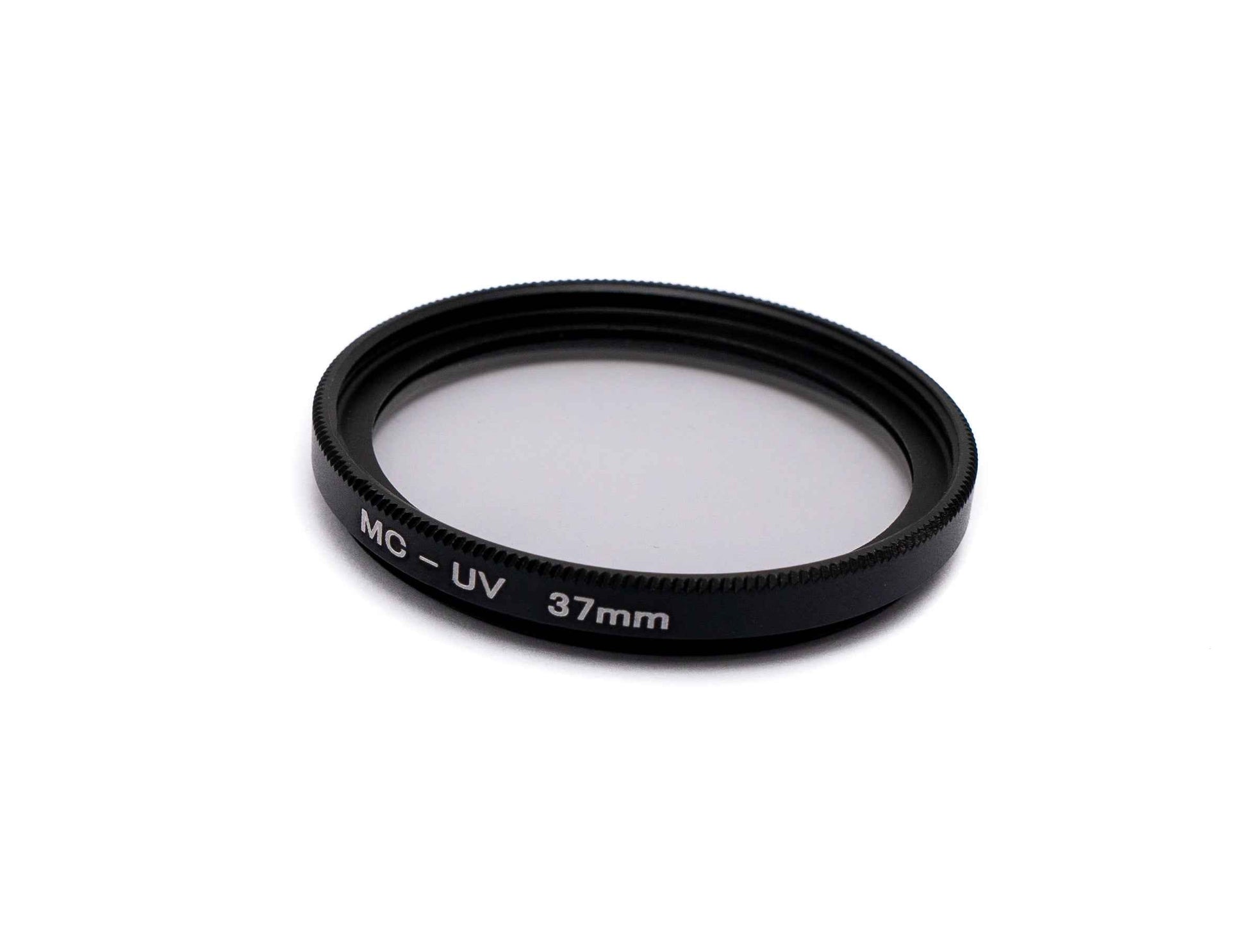 SYSTEM-S UV Filter 37 mm 2x beschichtet Slim Linse mit Clip für Smartphones in Schwarz