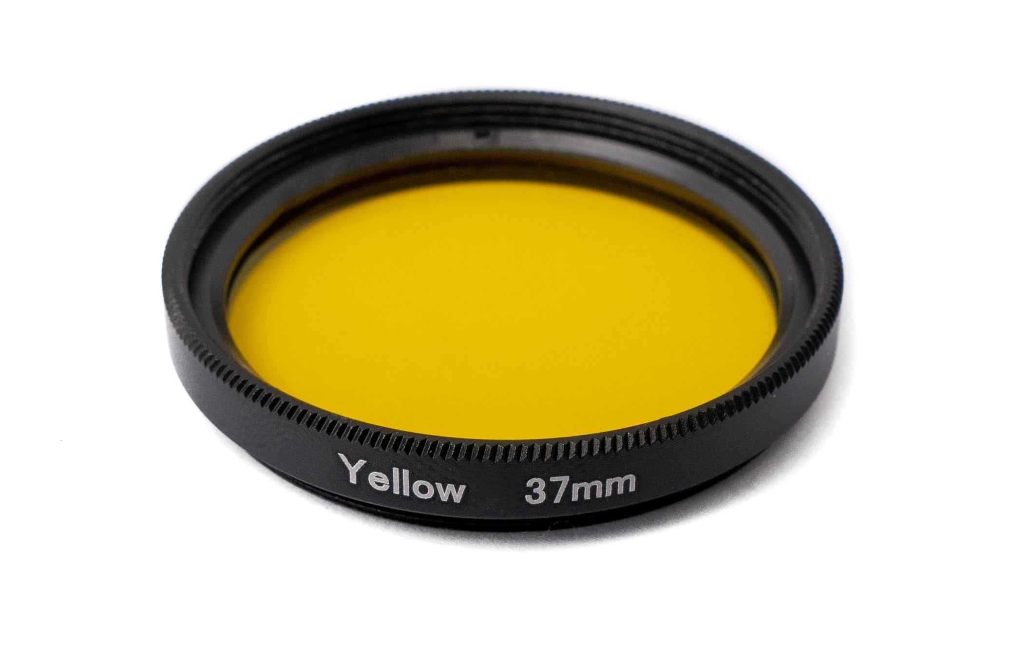 SYSTEM-S Farbfilter Gelb 37 mm Linse Farbe mit Clip für Smartphones in Schwarz