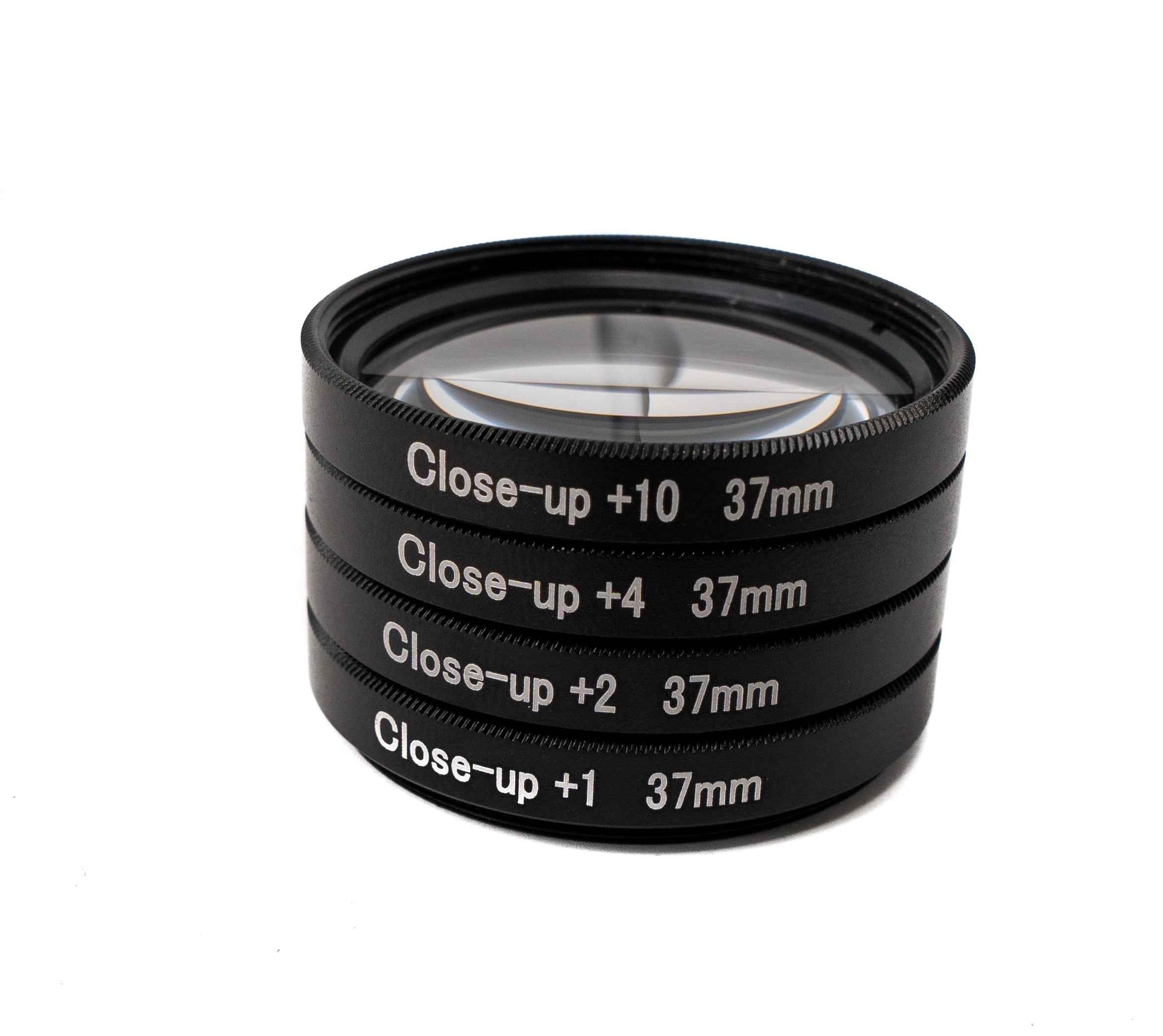 SYSTEM-S Makro Linse Set Zoom Close Up Filter Kit mit Clip Tasche in Schwarz