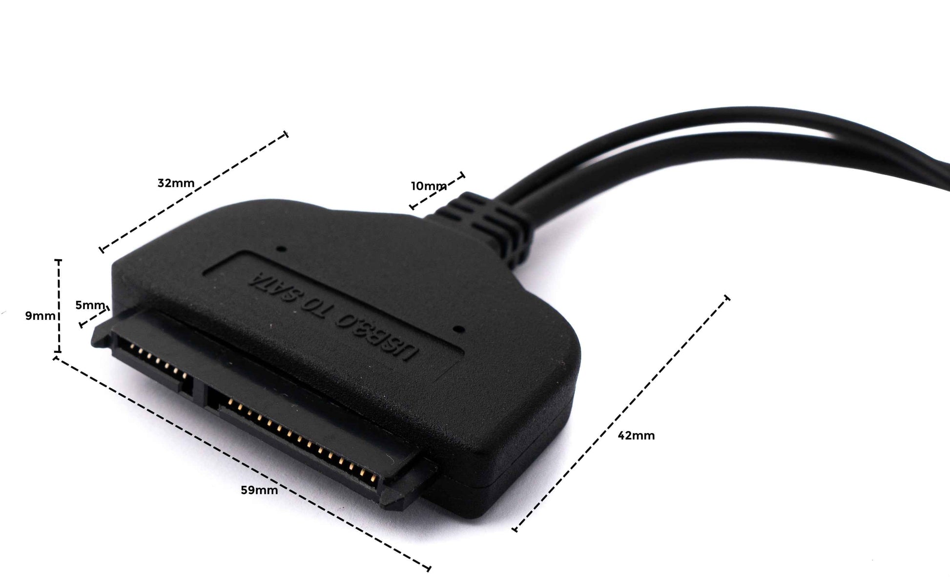 SYSTEM-S CFast Card 2.5 zu SATA 22Pin zu 2x USB 3.0 2.0 Typ A Stecker für HDD SSD