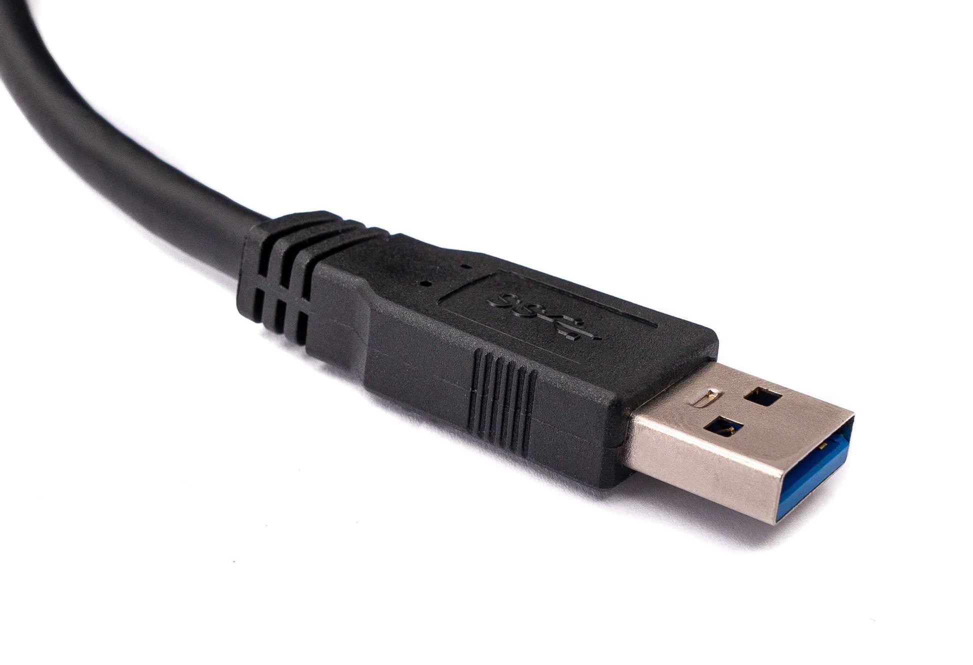 SYSTEM-S USB 3.0 Kabel 8 m Micro B Stecker zu Typ A Stecker in Schwarz