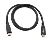 SYSTEM-S USB4 USB Kabel 80 cm Typ C Stecker zu Stecker 40 Gbit/s USB 4.0 in Schwarz