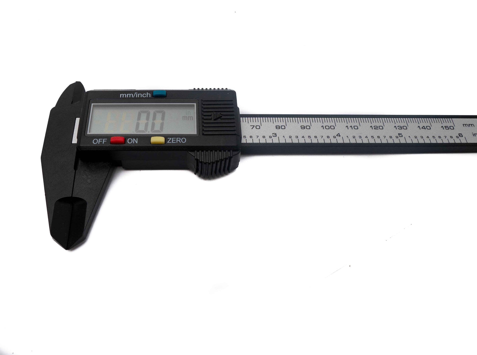 SYSTEM-S Messschieber digital 150 mm Zero Funktion verschiedene Modi in Schwarz