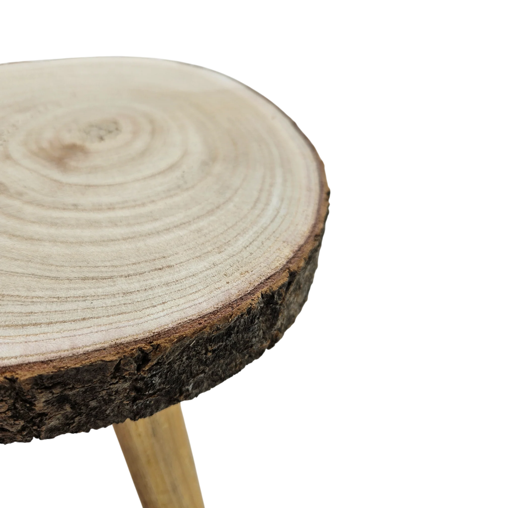 Baumscheibe auf Füßen Kerzentablett natur Holz rund 20-26 cm | Miamonda