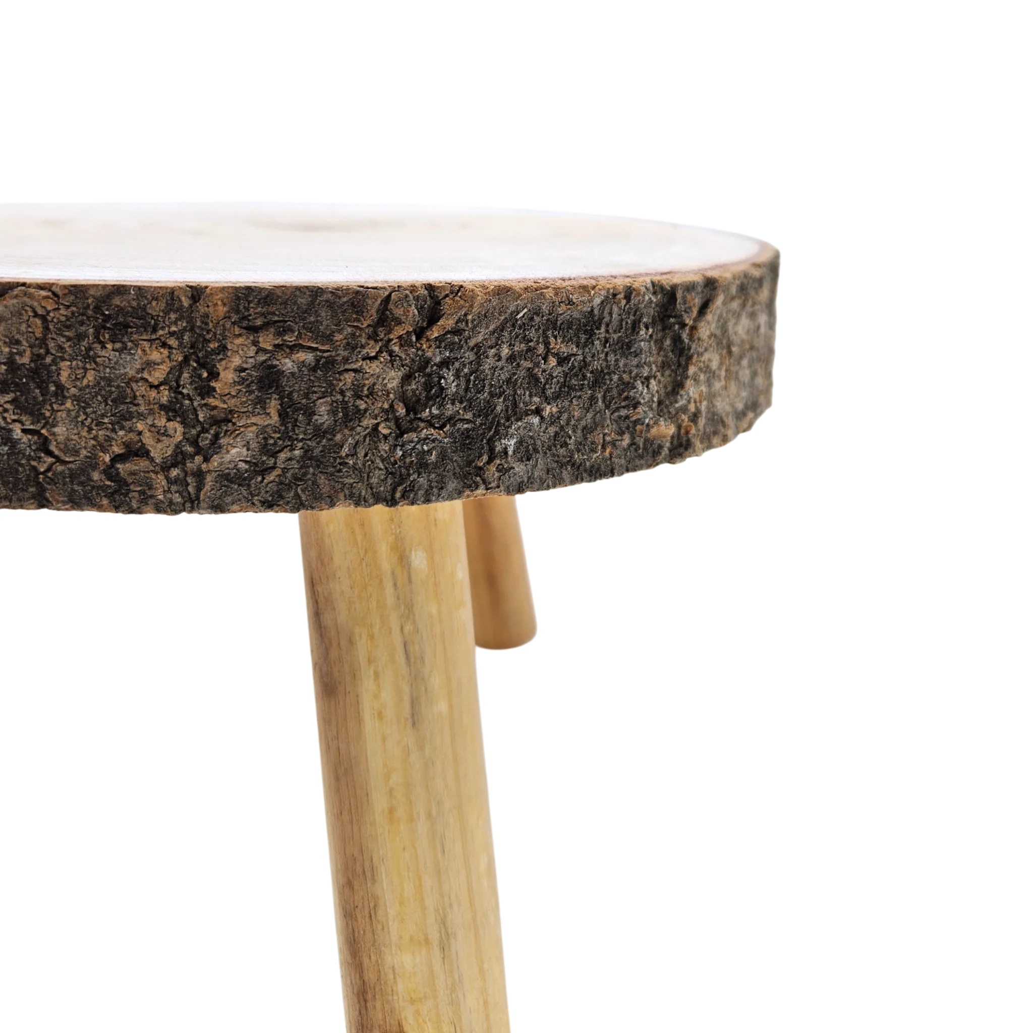 Baumscheibe auf Füßen Kerzentablett natur Holz rund 20-26 cm | Miamonda