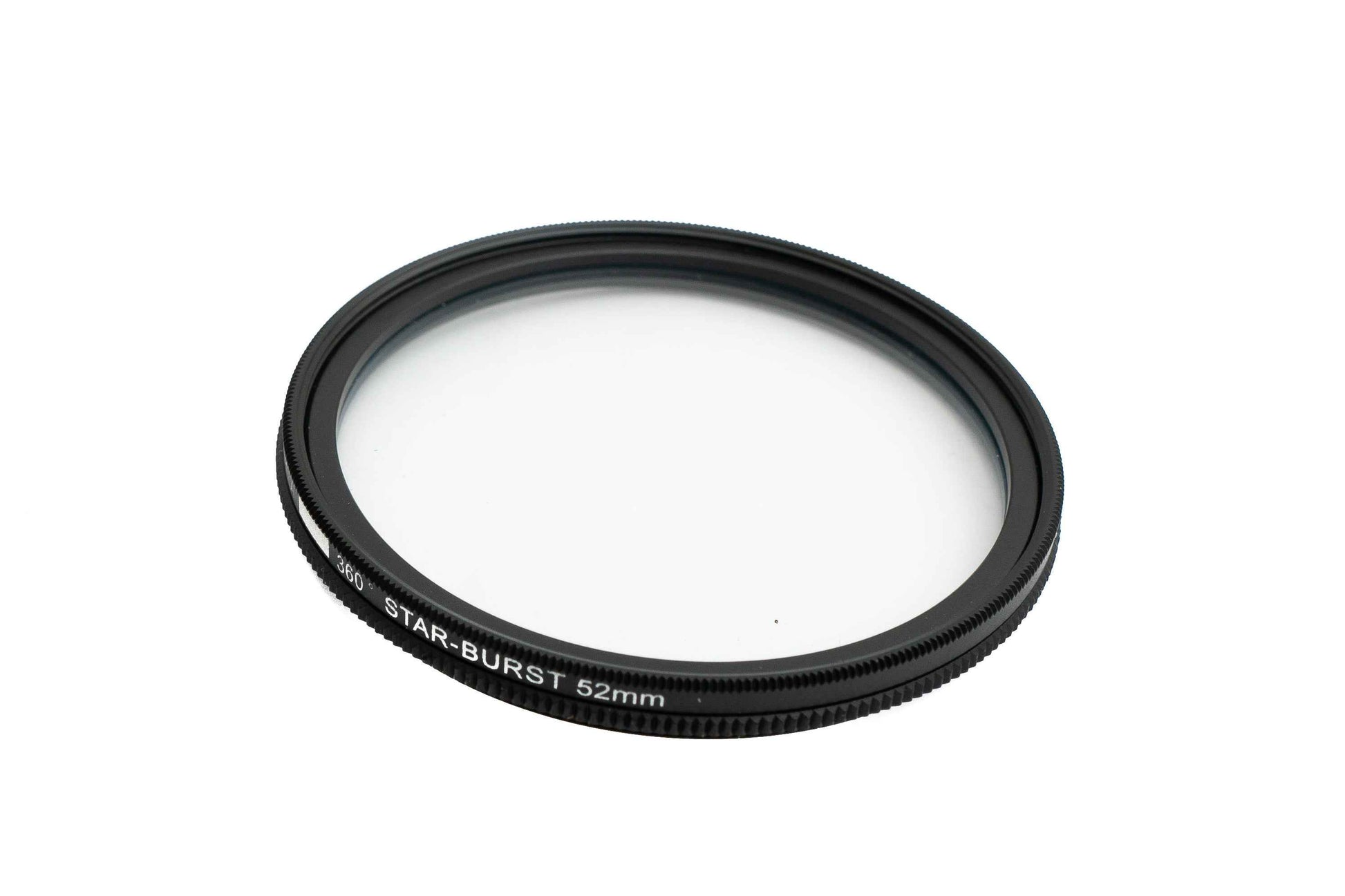 SYSTEM-S Star Burst Filter 52 mm 360° Cross Flare Linse für Smartphone Fotografie in Schwarz