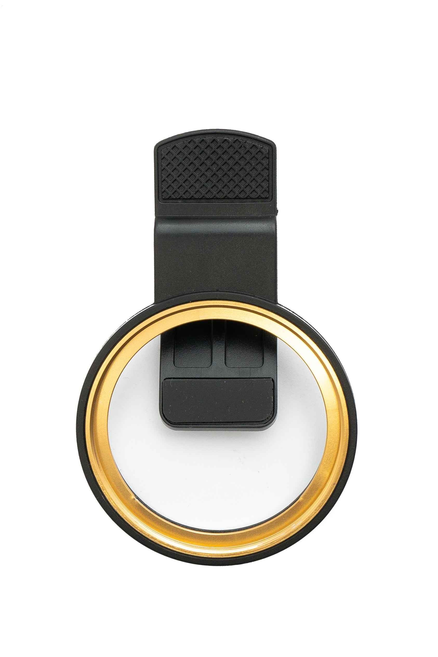SYSTEM-S Foto Clip 52 mm kompatibel mit Effekt Gewinde Objektiv Linse für Smartphone in Schwarz
