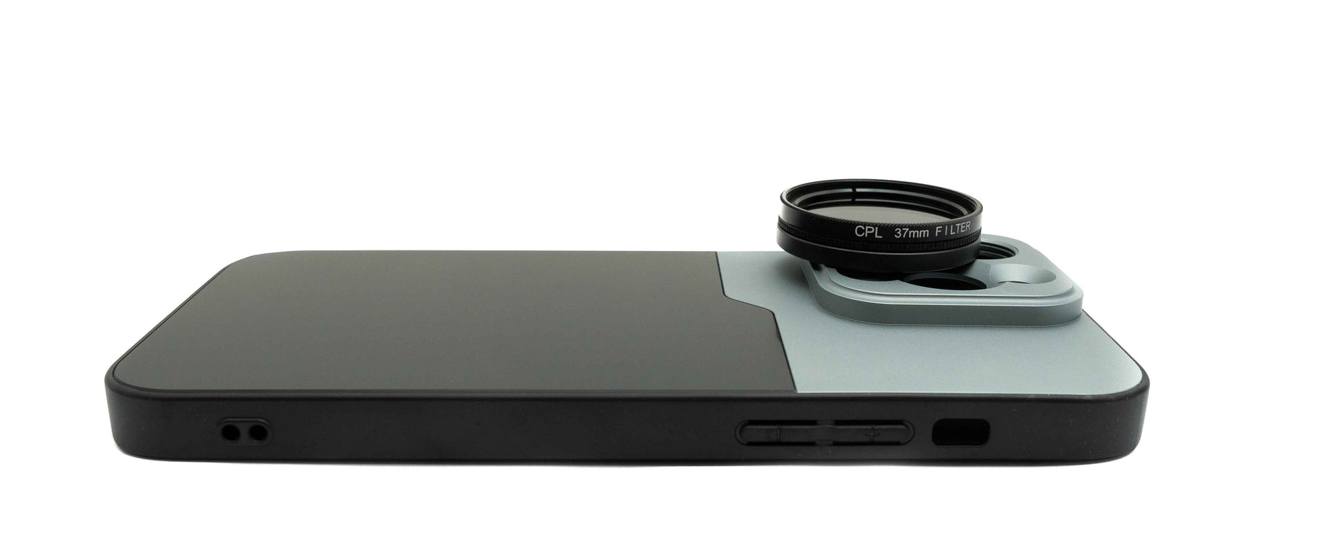 SYSTEM-S CPL Filter 37 mm Circular Polarizer Linse mit Gewinde Hülle für iPhone 14 Pro Max