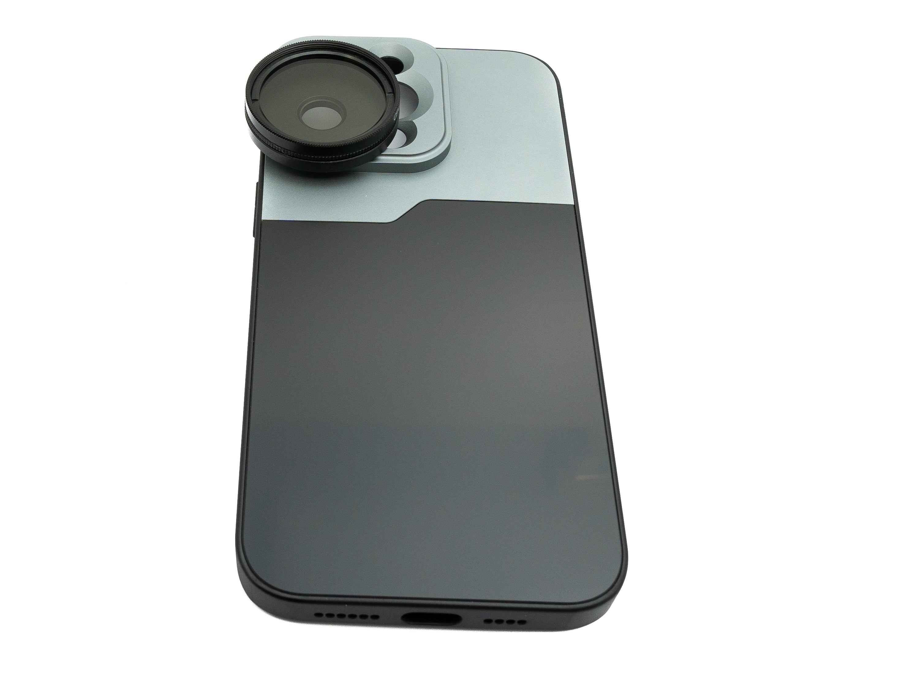 SYSTEM-S CPL Filter 37 mm Circular Polarizer Linse mit Gewinde Hülle für iPhone 14 Pro Max